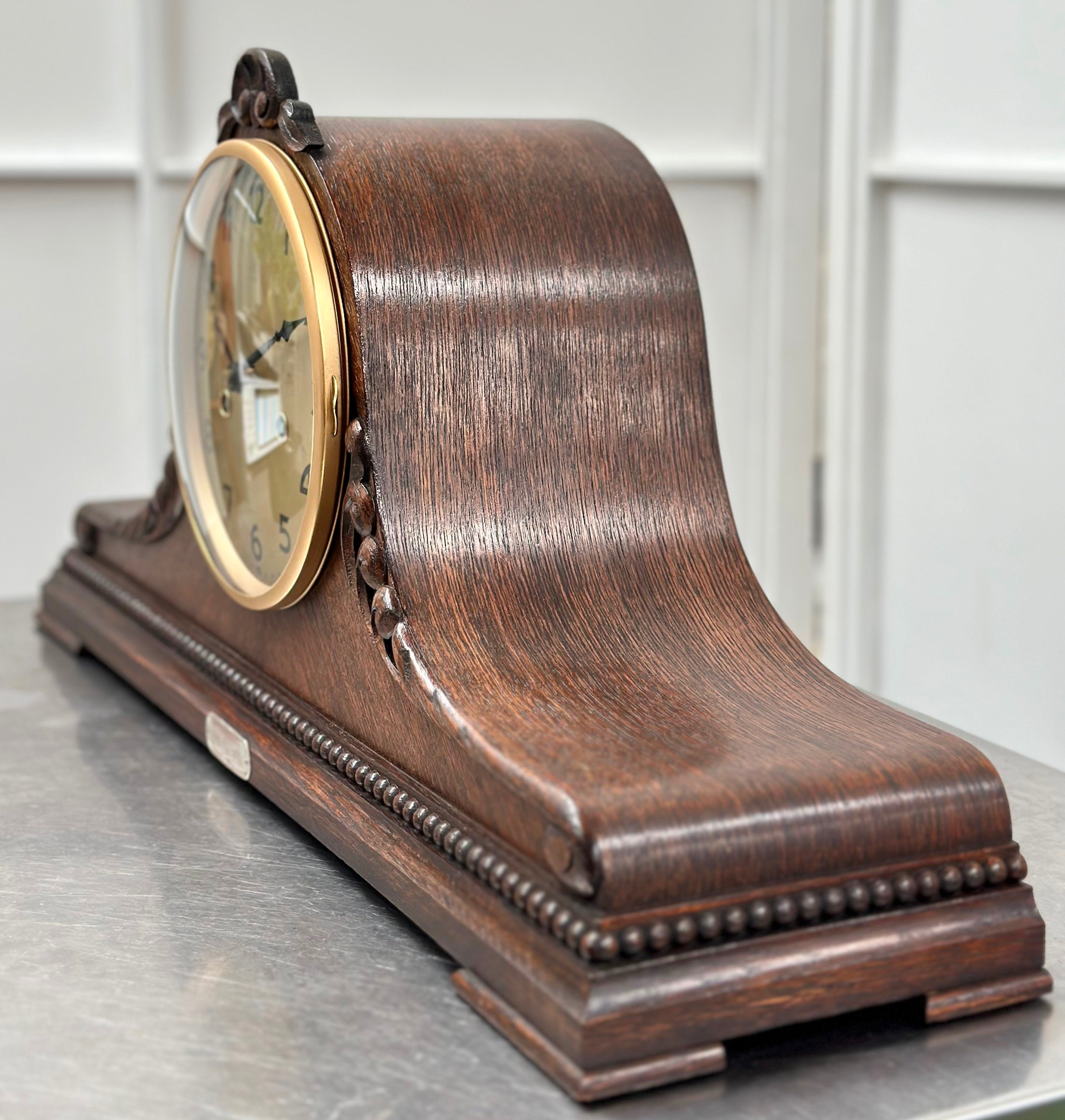 Vintage Art Deco Junghans Hammer on Rods Bim Bam Chime Mantel Clock | Adelaide Clocks