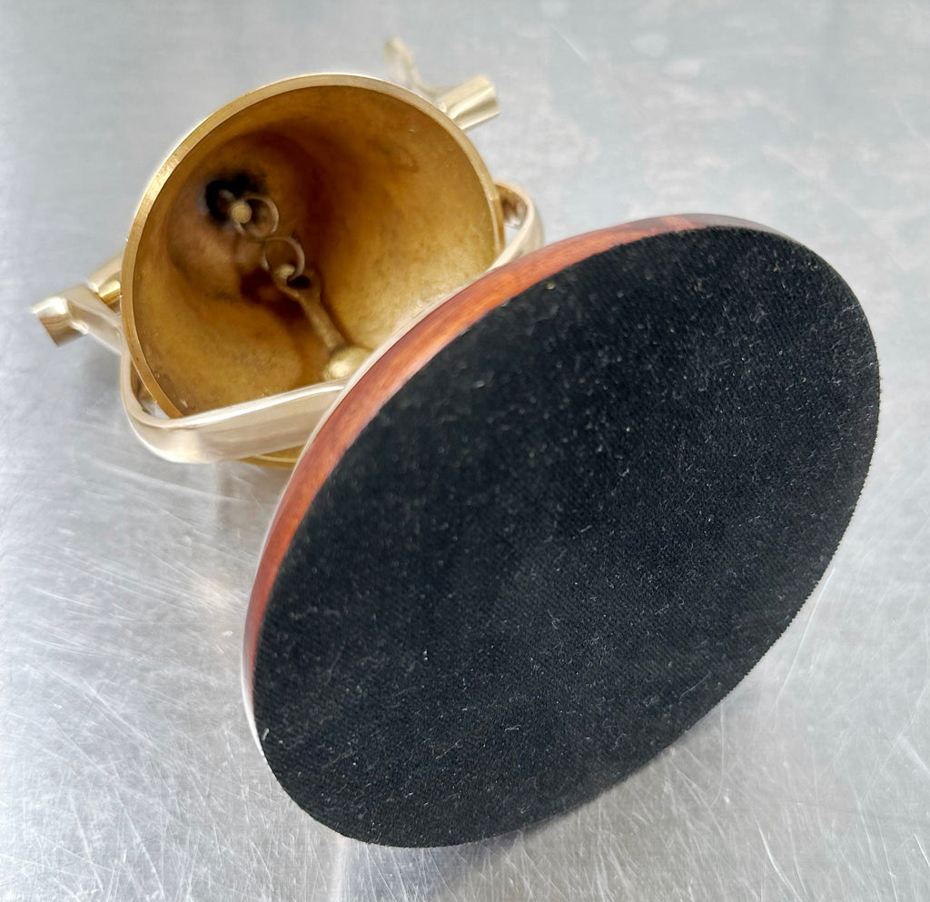 Brassworks London Hotel Shop Swinging Desk Brass Bell | Adelaide Clocks