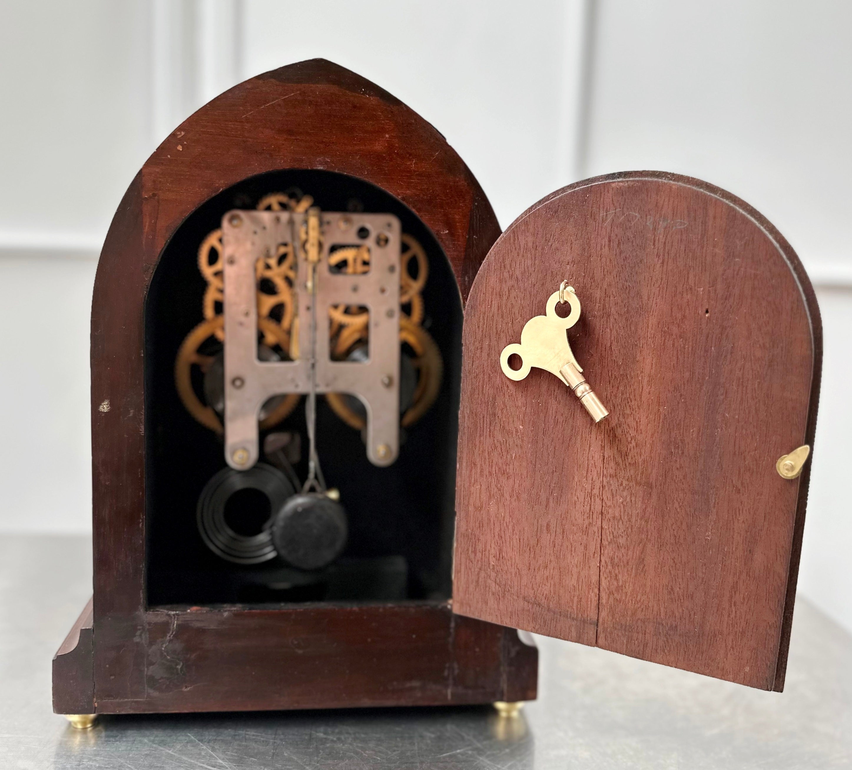 Antique Gilbert Beehive Hammer Strike Mantel Clock | Adelaide Clocks