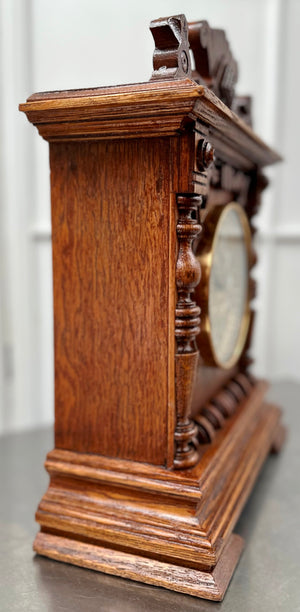 Antique Ansonia SENECA Hammer on Coil Chime Mantel Clock | Adelaide Clocks