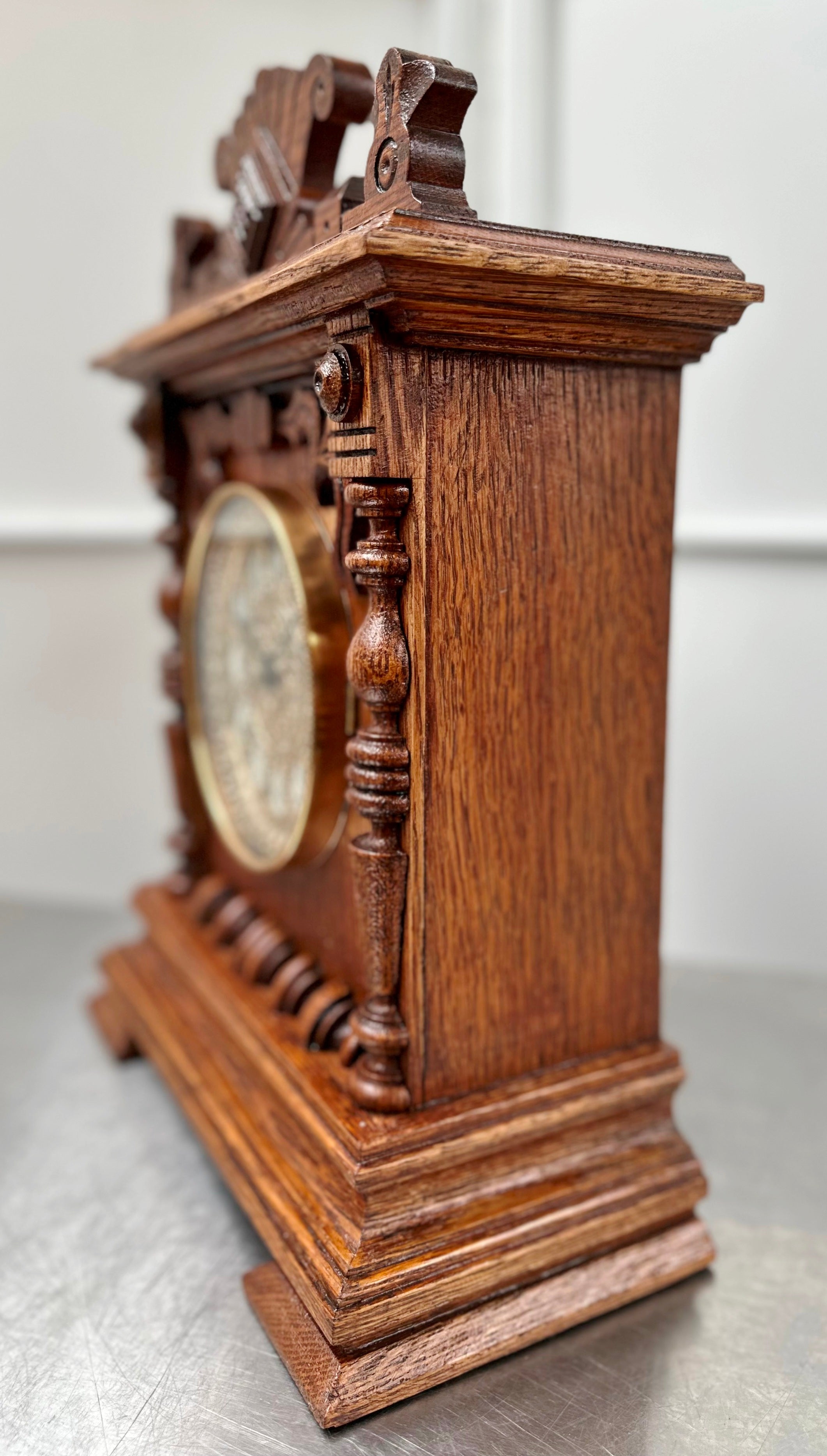 Antique Ansonia SENECA Hammer on Coil Chime Mantel Clock | Adelaide Clocks