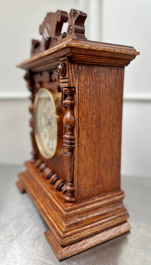 Antique Ansonia SENECA Hammer on Coil Chime Mantel Clock | Adelaide Clocks