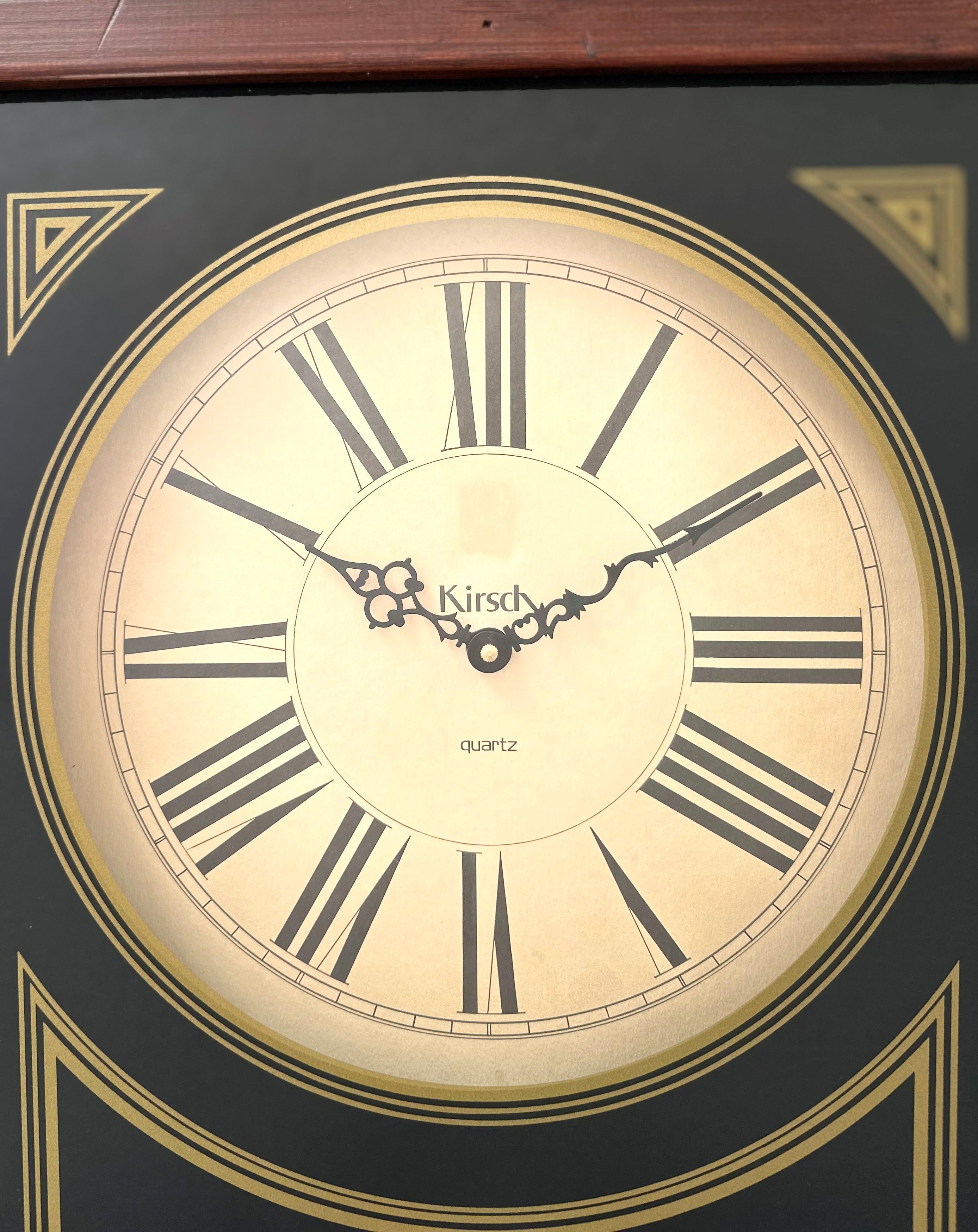 Vintage Wood & Glass Pendulum Battery Wall Clock | Adelaide Clocks