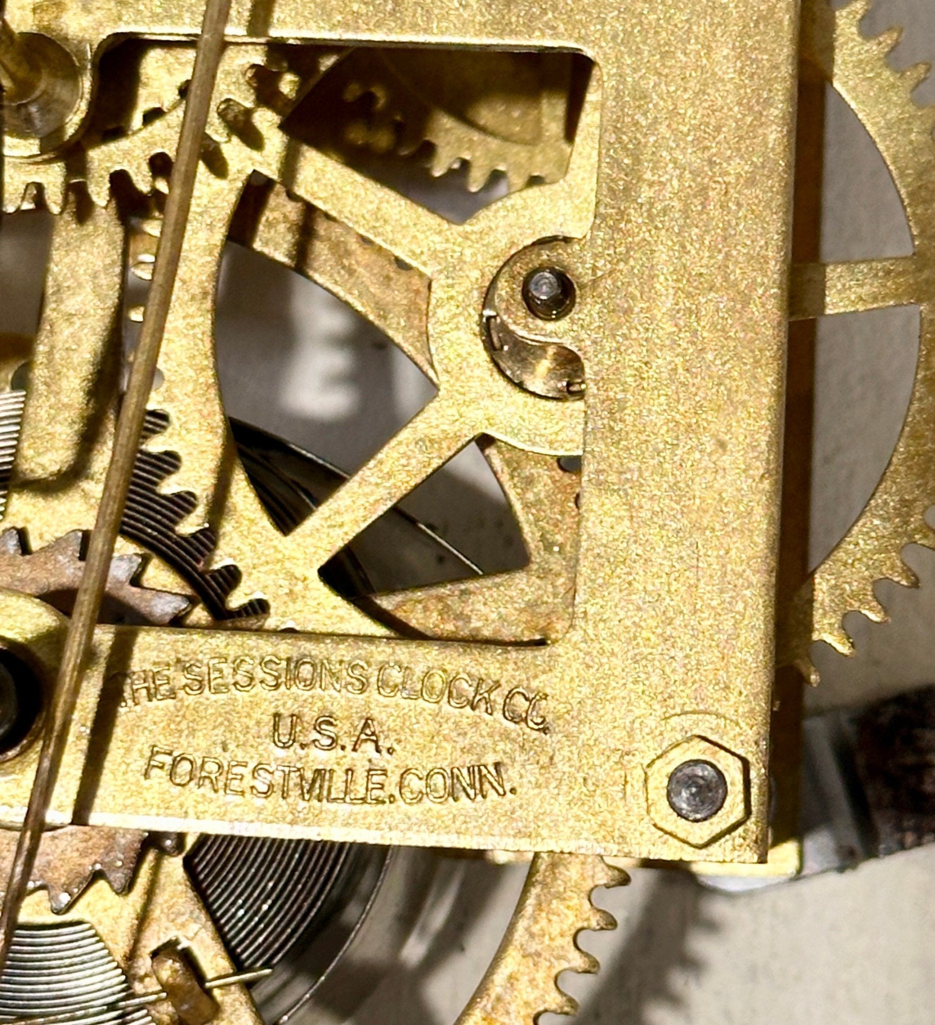 Antique SESSIONS Pendulum Wall Clock | Adelaide Clocks