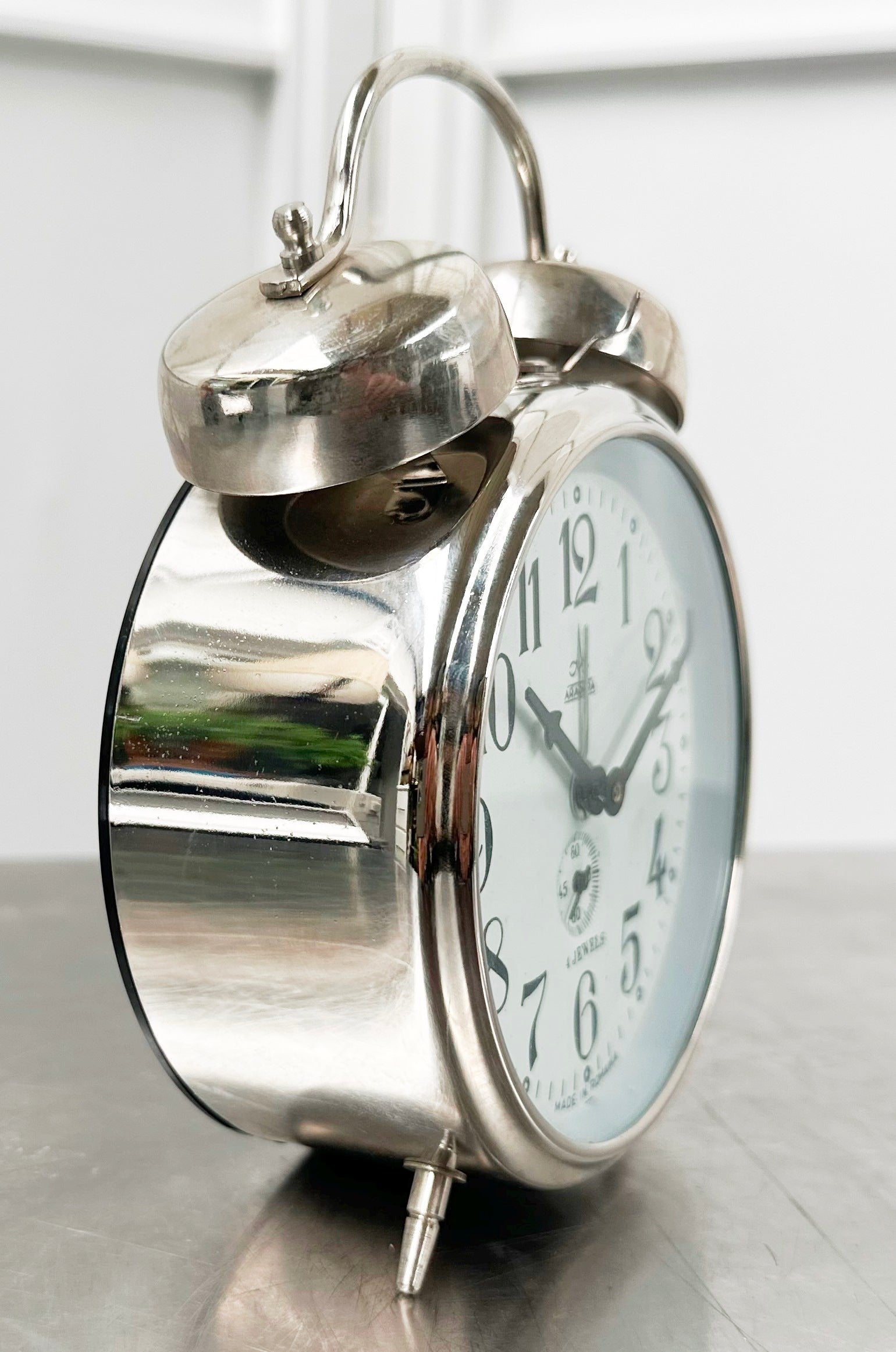 Vintage Aradora Wind-up Twin Bell Alarm Clock | Adelaide Clocks