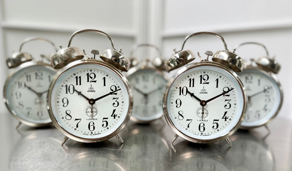 Vintage Aradora Wind-up Twin Bell Alarm Clock | Adelaide Clocks