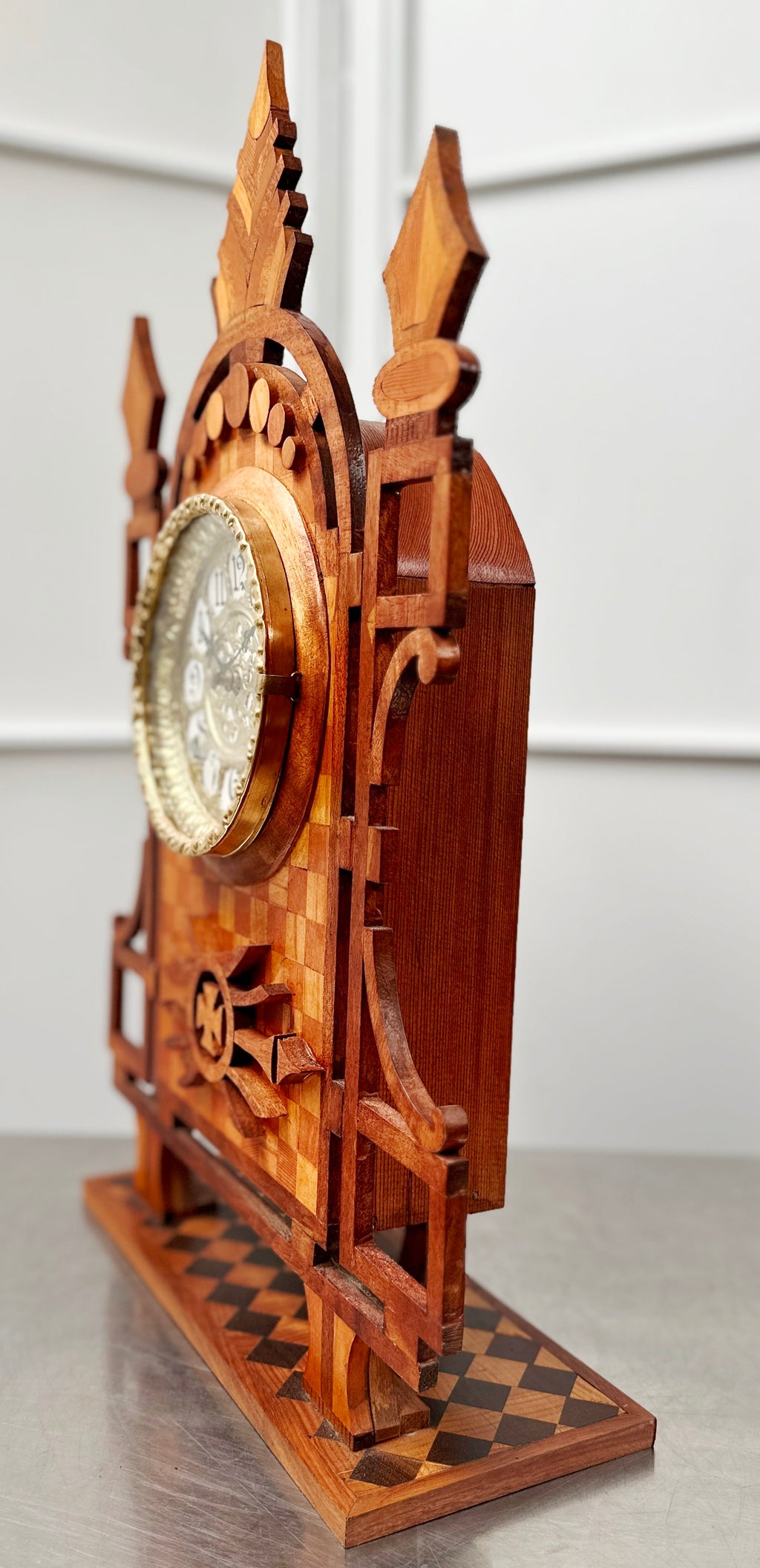 Antique Ingraham Bell & Pendulum on Coil Strike Mantel Clock | Adelaide Clocks