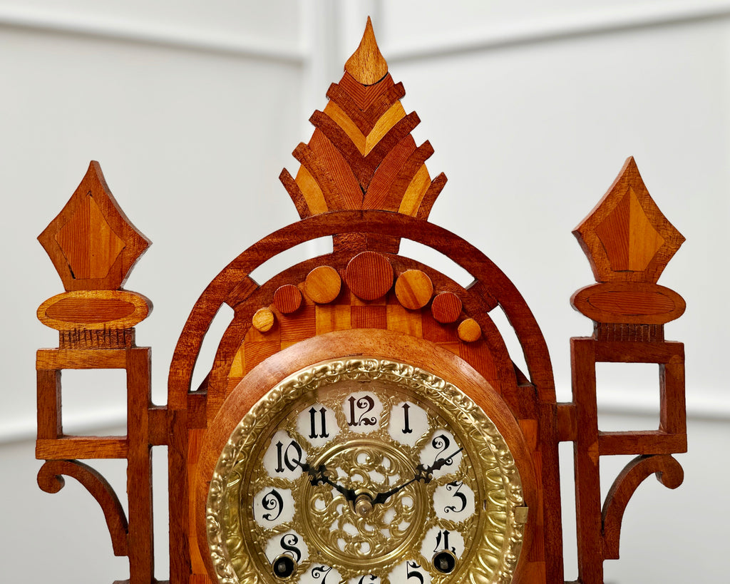Antique Ingraham Bell & Pendulum on Coil Strike Mantel Clock | Adelaide Clocks