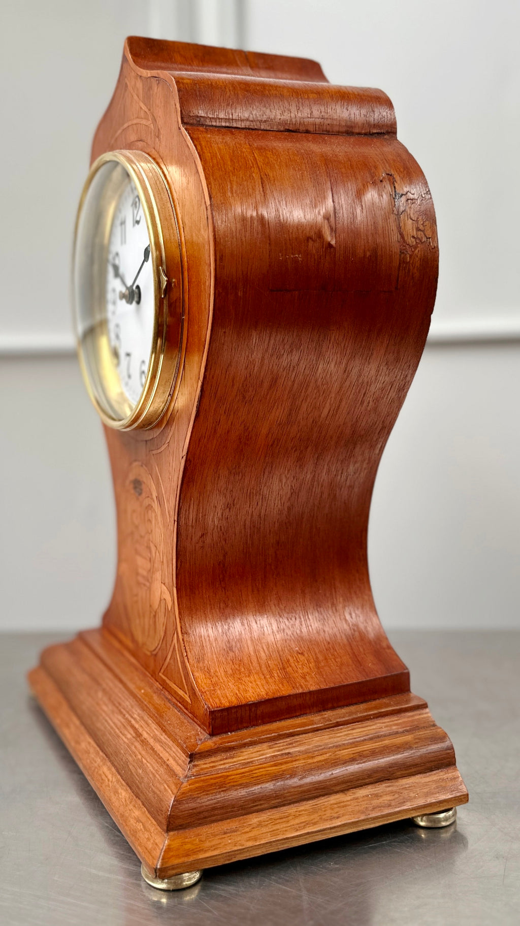 Antique Oak Wood Sessions Twin Bell Chime Mantel Clock | Adelaide Clocks