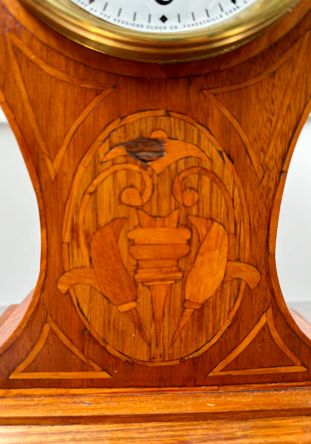 Antique Oak Wood Sessions Twin Bell Chime Mantel Clock | Adelaide Clocks