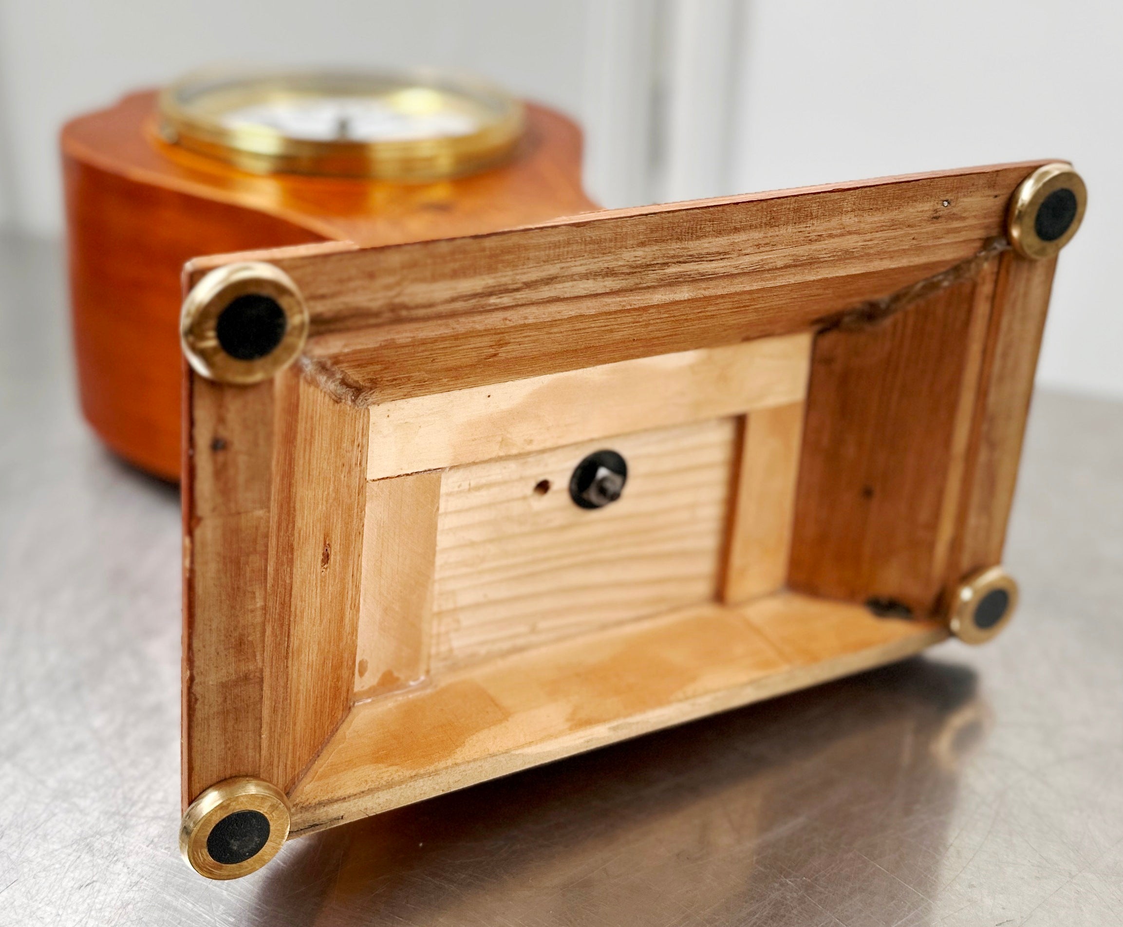 Antique Oak Wood Sessions Twin Bell Chime Mantel Clock | Adelaide Clocks