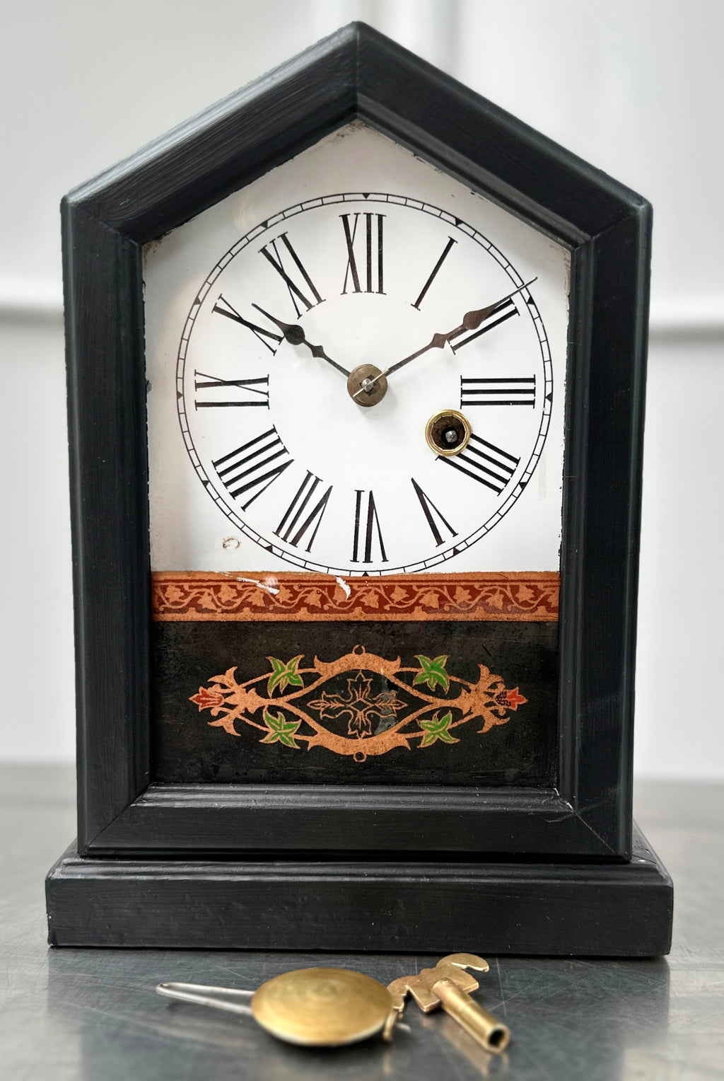 Antique German Gothic Pendulum Mantel Clock | Adelaide Clocks