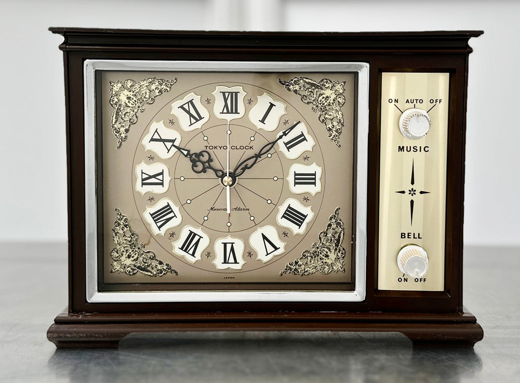 Vintage TOKYO Musical Alarm Mantel Clock | Adelaide Clocks