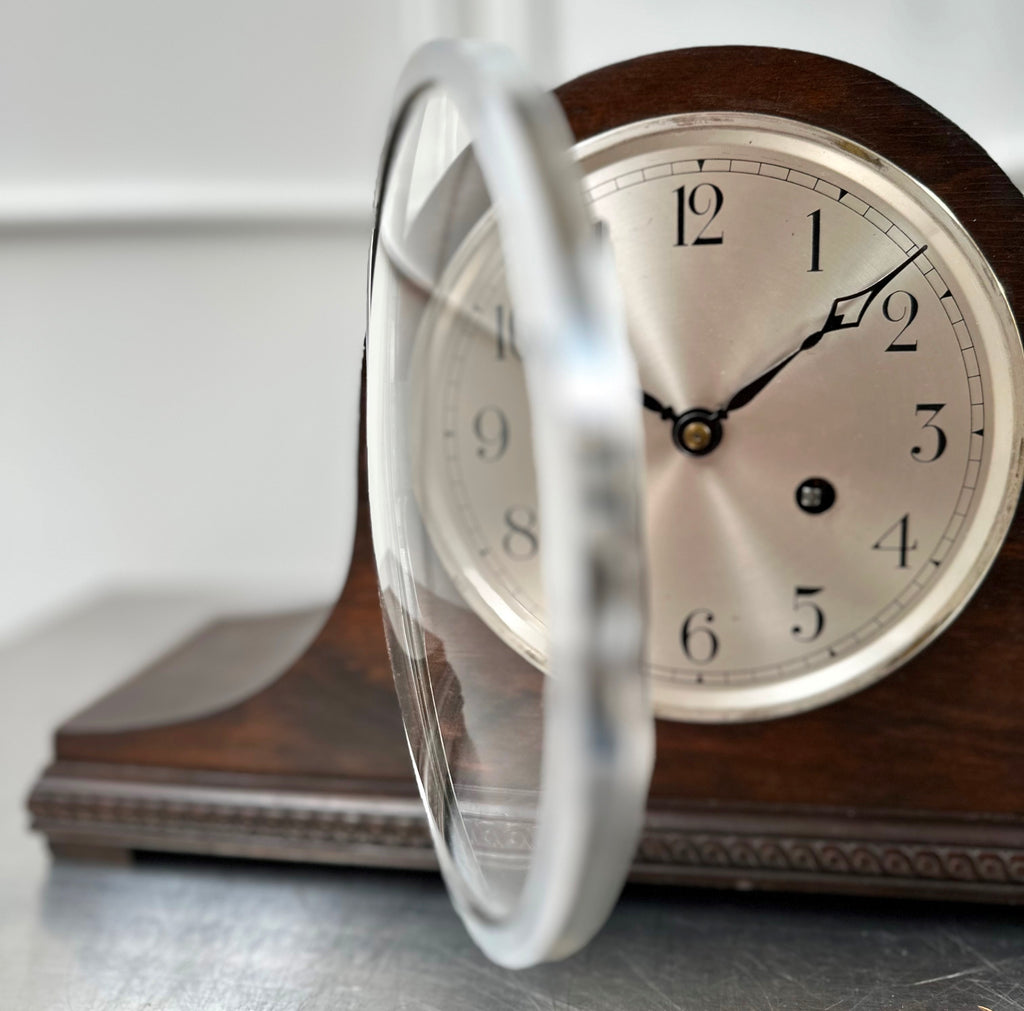 Original Vintage Hammer on Coil Strike Mantel Clock | Adelaide Clocks