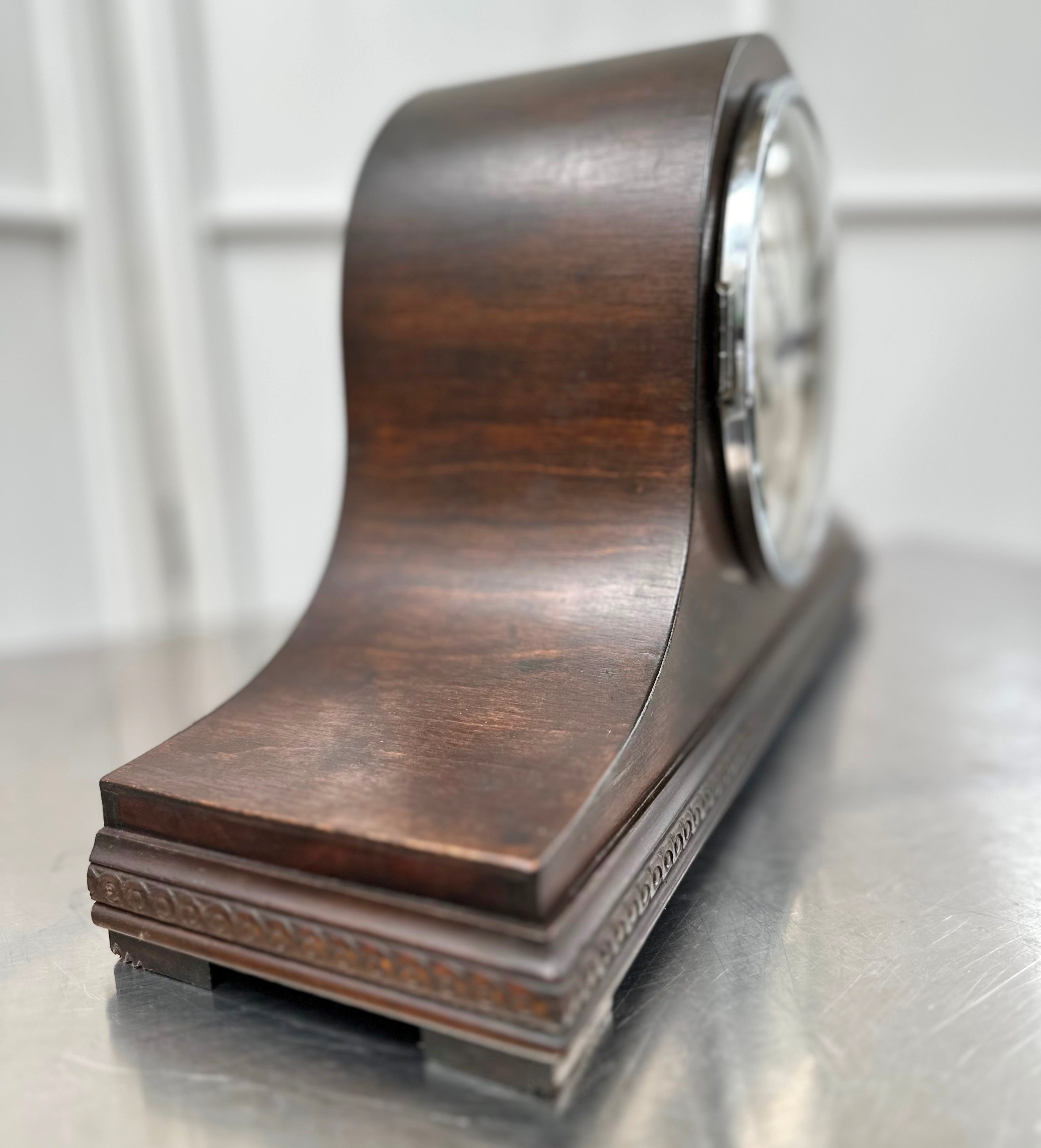 Original Vintage Hammer on Coil Strike Mantel Clock | Adelaide Clocks