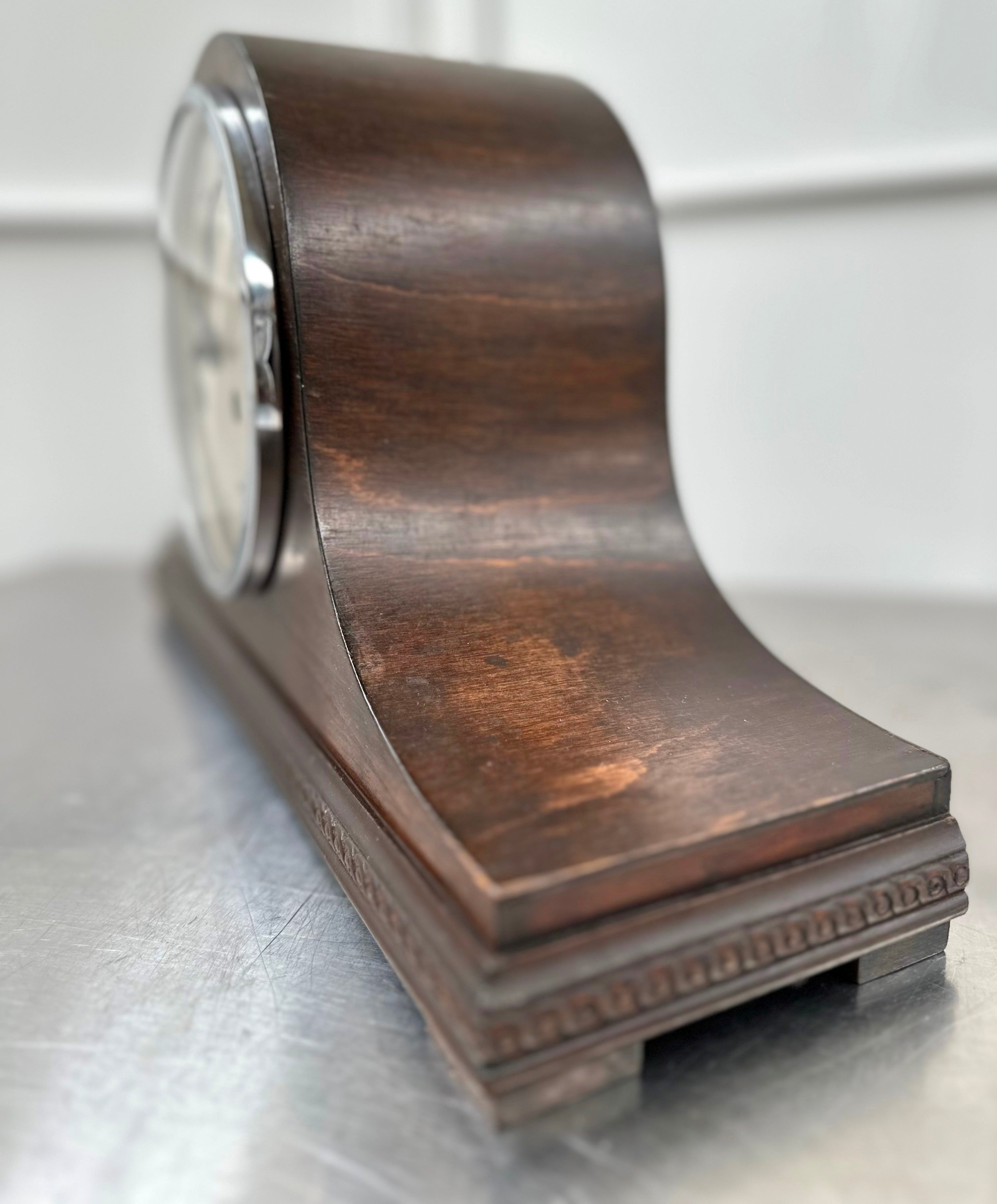 Original Vintage Hammer on Coil Strike Mantel Clock | Adelaide Clocks