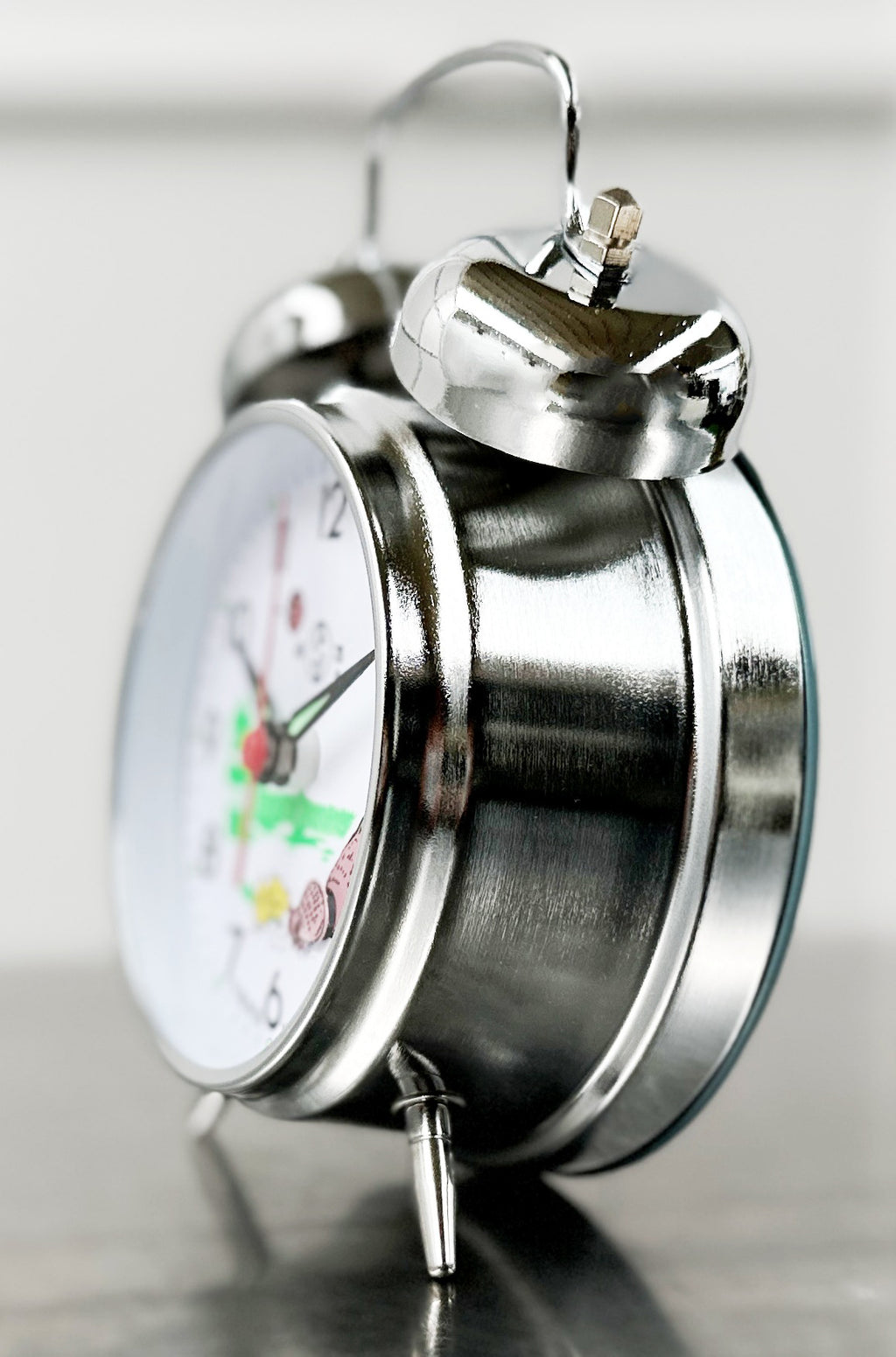 Animated Chicken Hen Pecking Twin bell Desk Alarm Clock | Adelaide Clocks