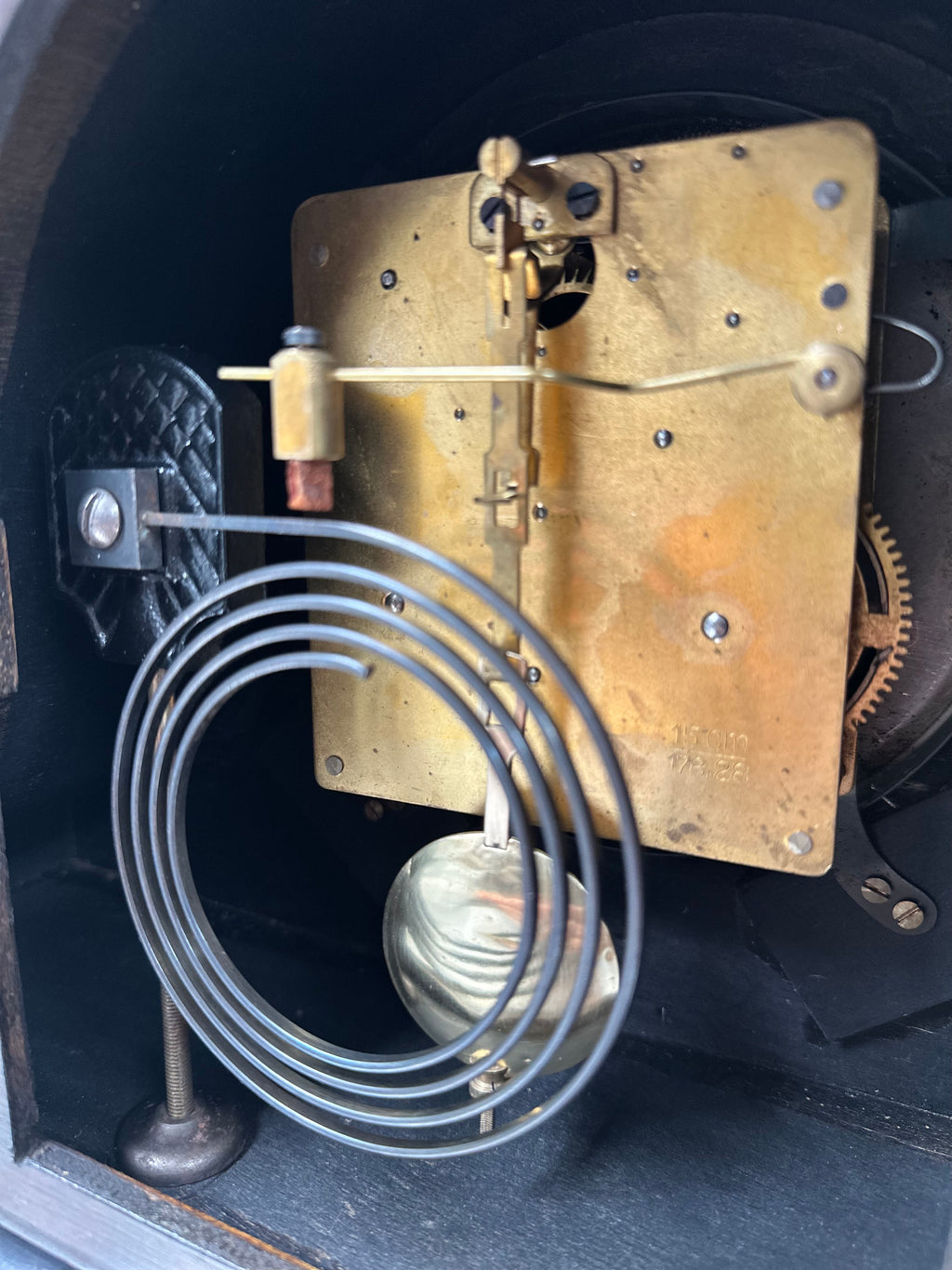 Original Vintage Hammer on Coil Strike Mantel Clock | Adelaide Clocks