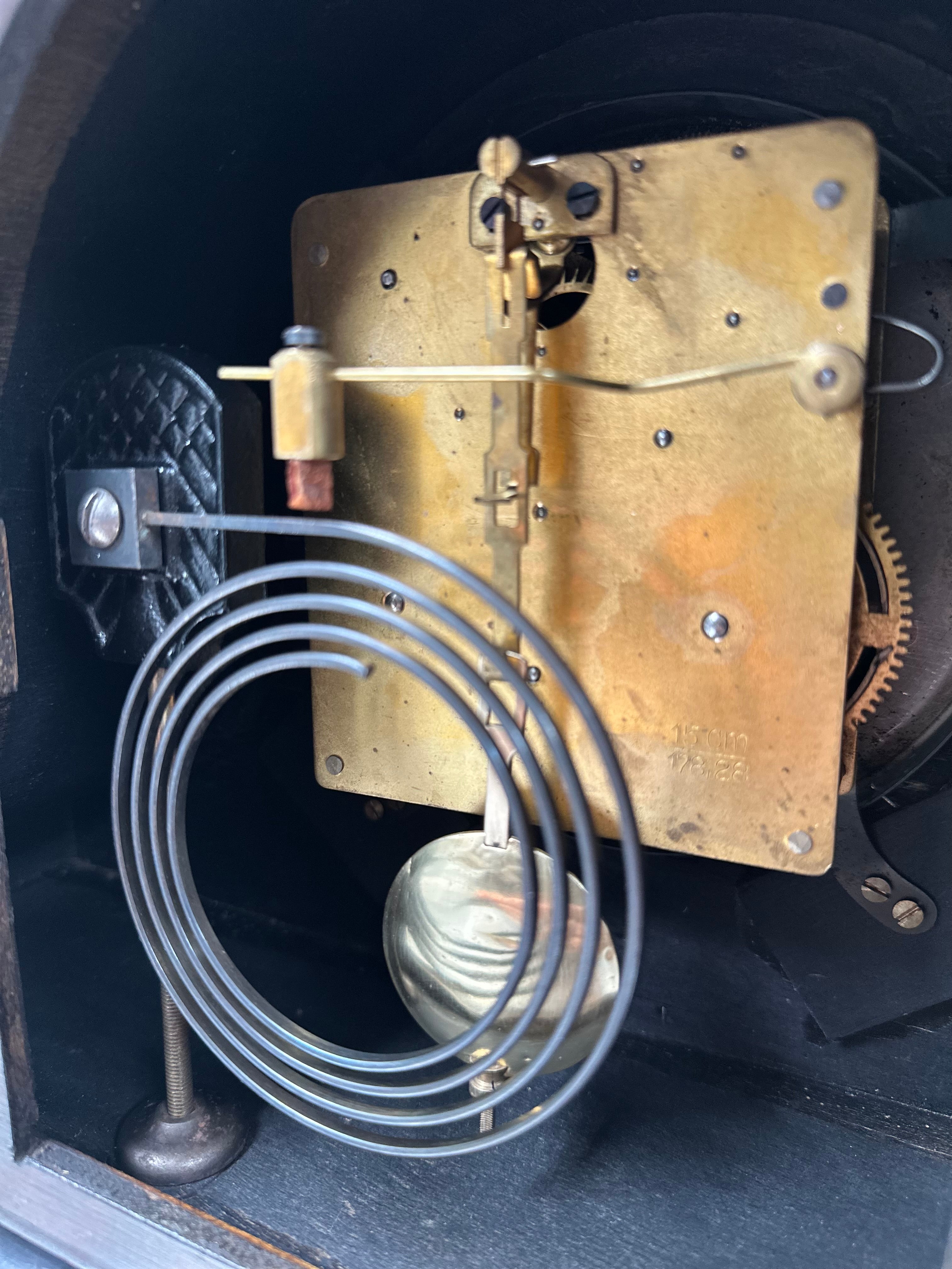 Original Vintage Hammer on Coil Strike Mantel Clock | Adelaide Clocks