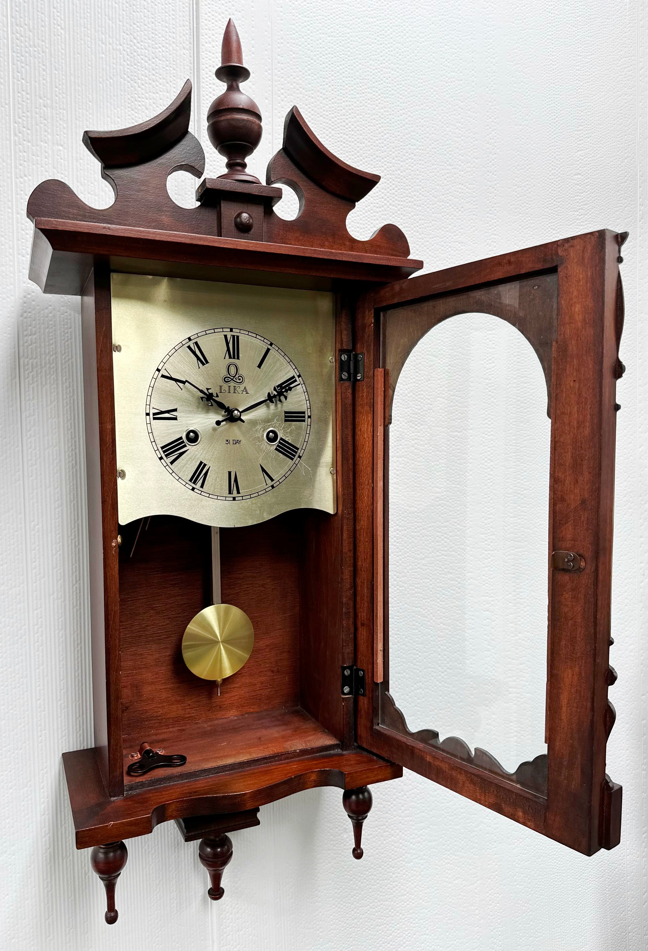 Vintage LIKA 31x Day Hammer Chime Wall Clock | Adelaide Clocks