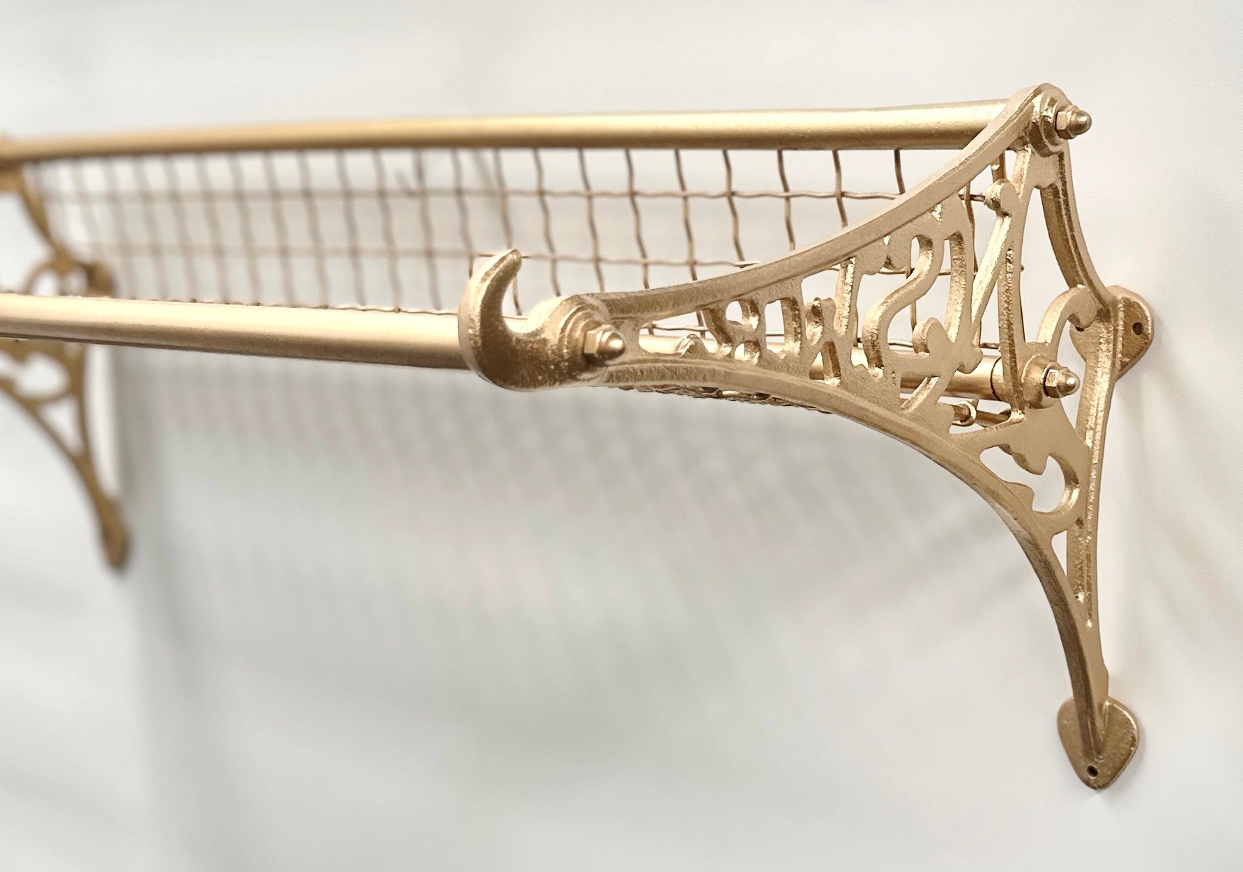 Vintage NSWR Brass Train Luggage Storage Rack | Adelaide Clocks