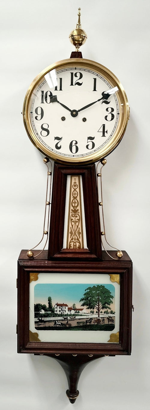 Vintage LA ROSE Hermle Pendulum Strike Banjo Wall Clock | Adelaide Clocks
