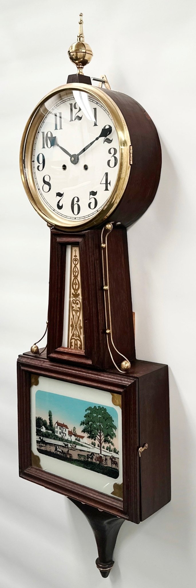 Vintage LA ROSE Hermle Pendulum Strike Banjo Wall Clock | Adelaide Clocks