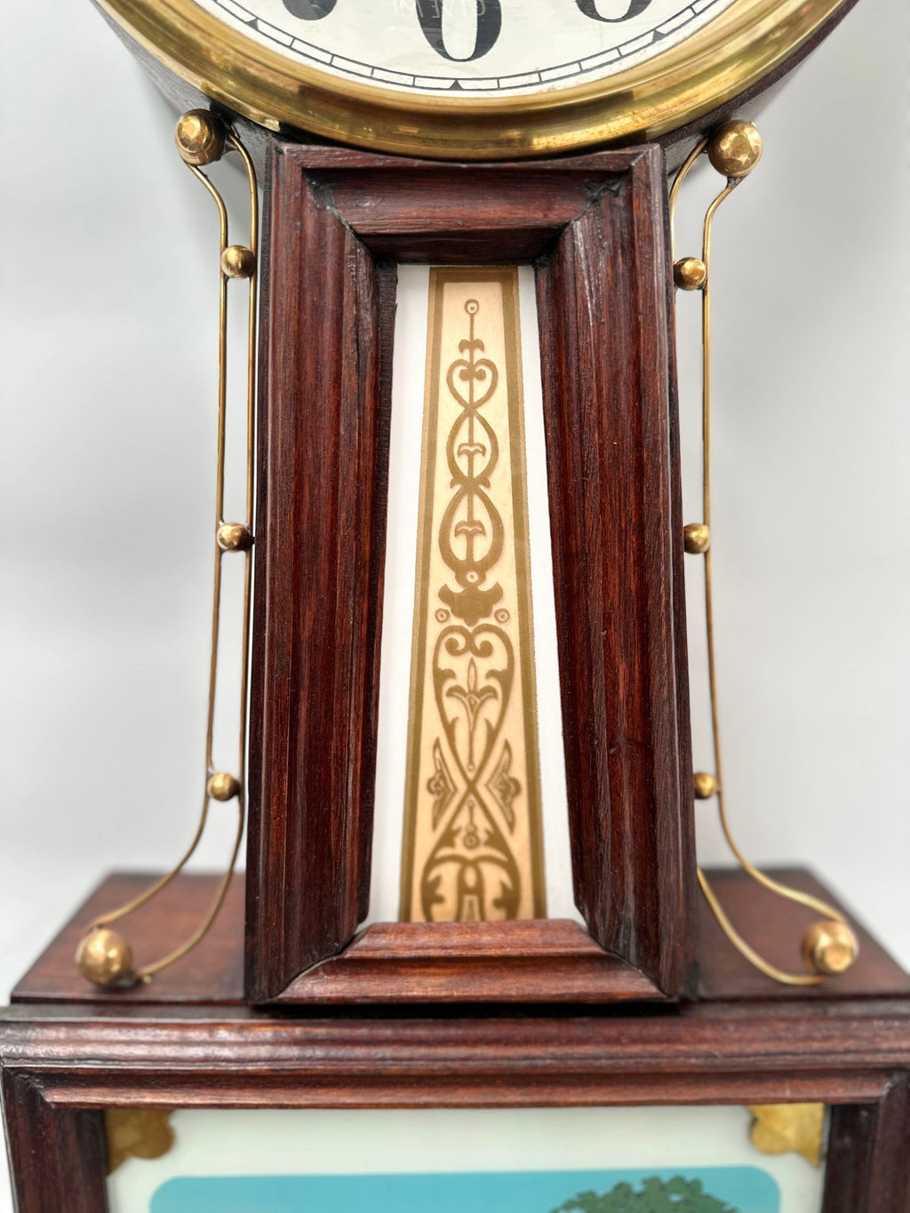 Vintage LA ROSE Hermle Pendulum Strike Banjo Wall Clock | Adelaide Clocks