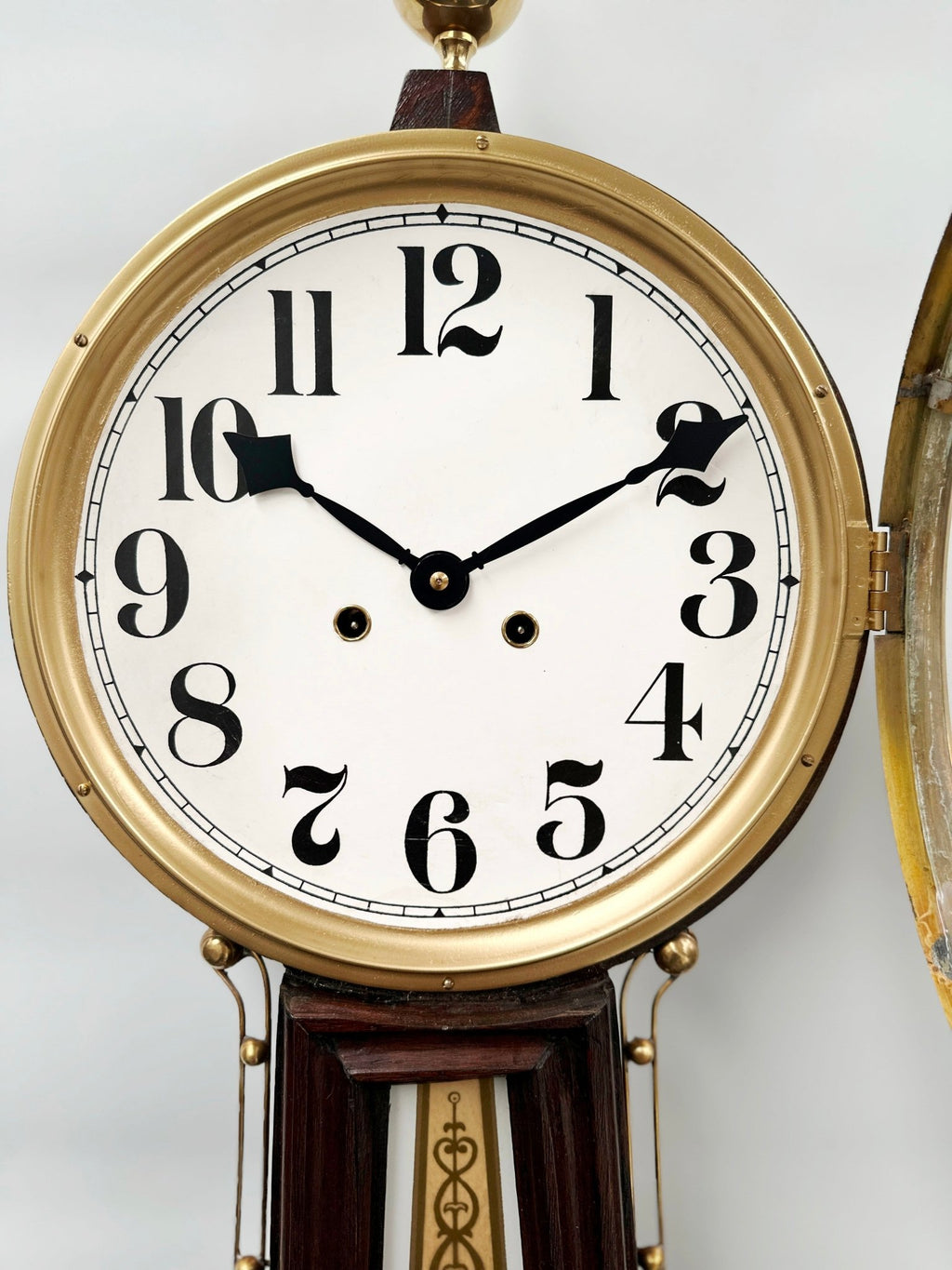 Vintage LA ROSE Hermle Pendulum Strike Banjo Wall Clock | Adelaide Clocks