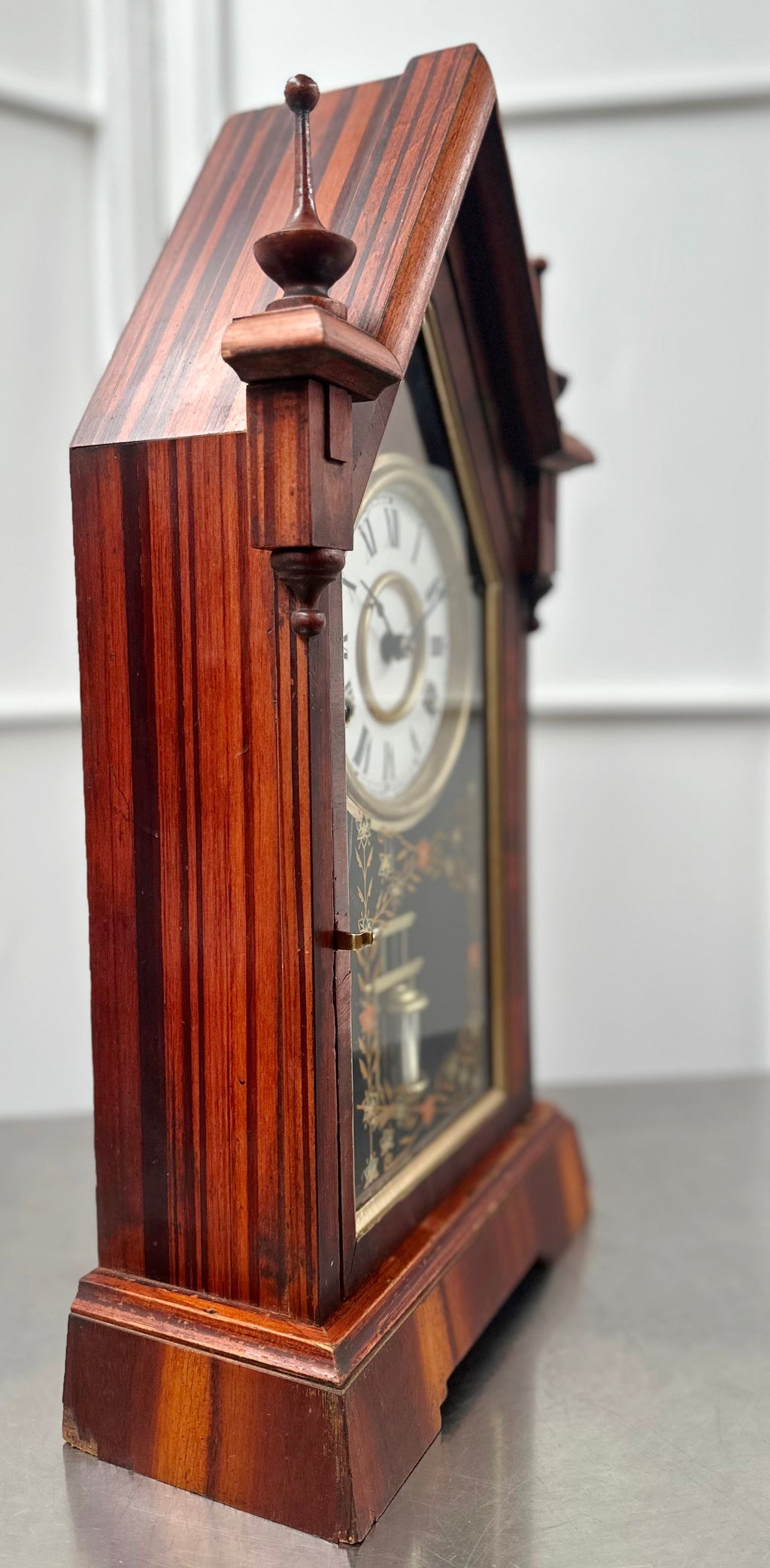 Antique New Haven Jerome Cathedral Steeple Mantel Clock | Adelaide Clocks