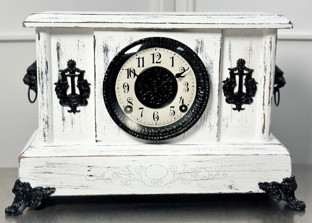 Antique GILBERT Quartz Battery Mantel Clock | Adelaide Clocks