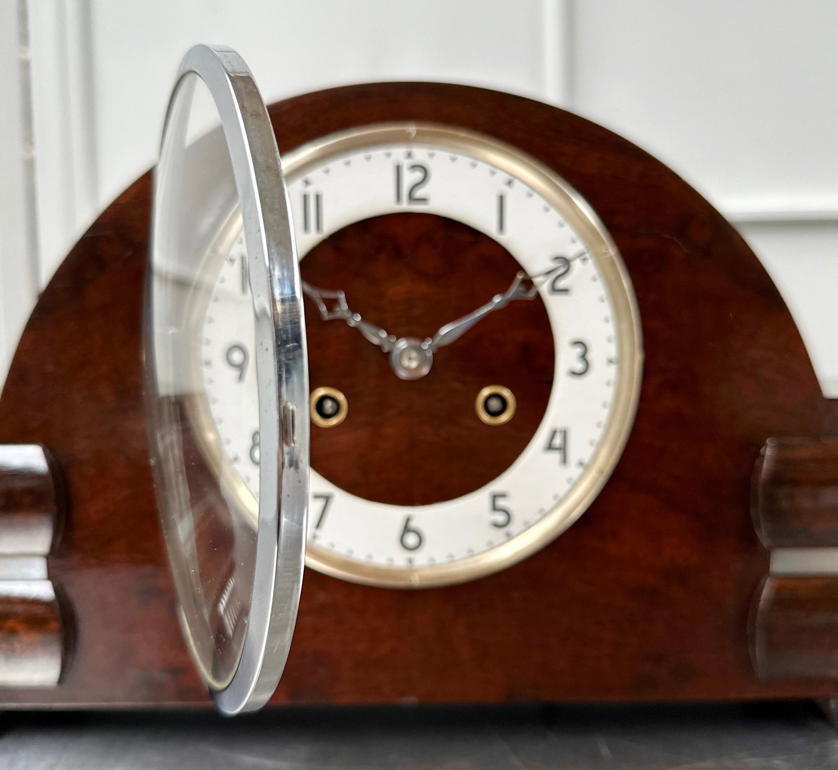 Vintage Art Deco FHS German Hammer on Coil Strike Mantel Clock | Adelaide Clocks