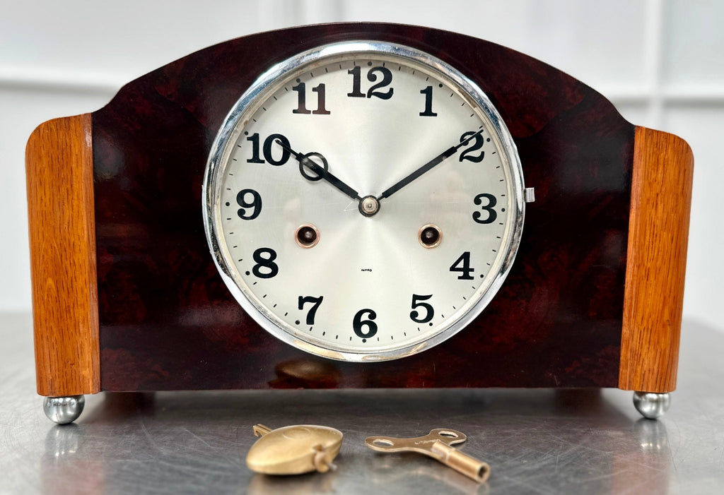 Vintage HAC Inpro Hammer on Coil Strike Mantel Clock | Adelaide Clocks