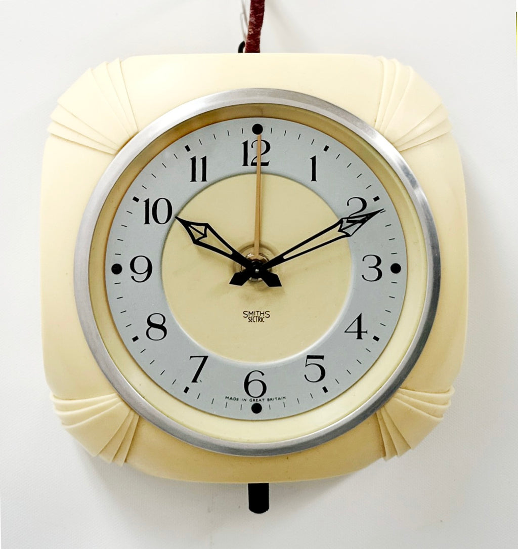 Original Vintage Smiths Sectric Bakelite Kitchen Wall Clock  | Adelaide Clocks