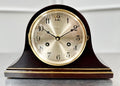 Vintage Art Deco Mahogany Wooden Battery Mantel Clock | Adelaide Clocks