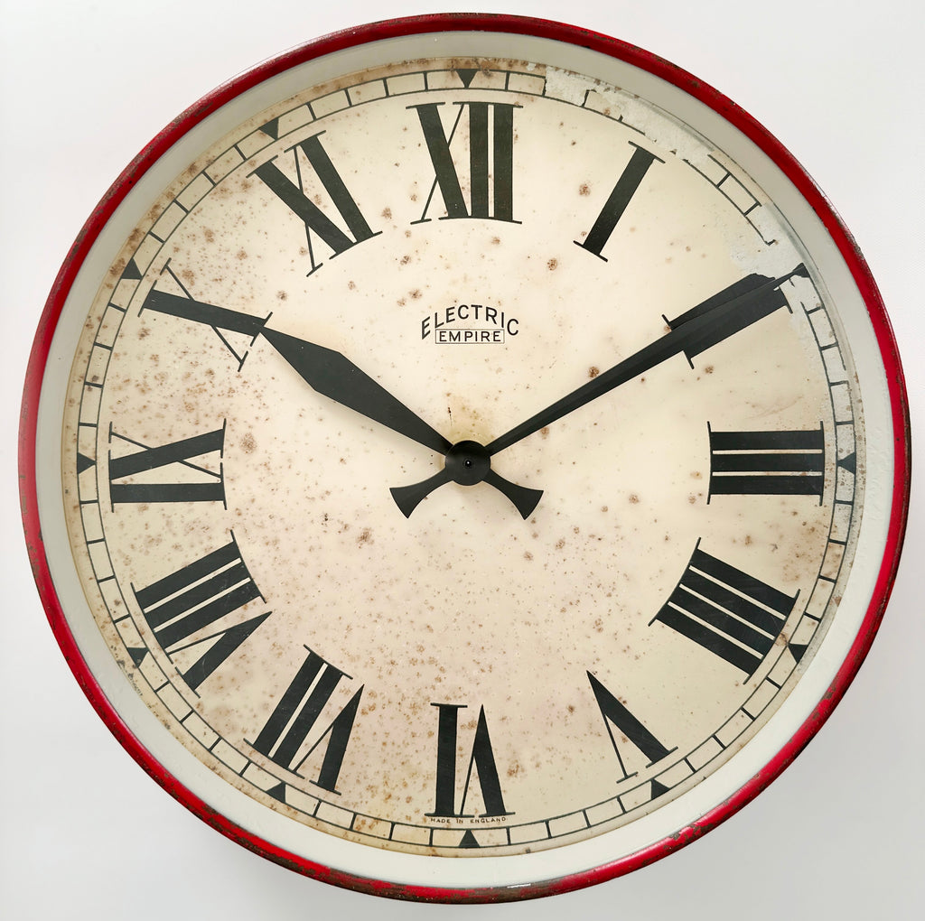 Vintage Electric Empire Station Battery Wall School Clock | Adelaide Clocks