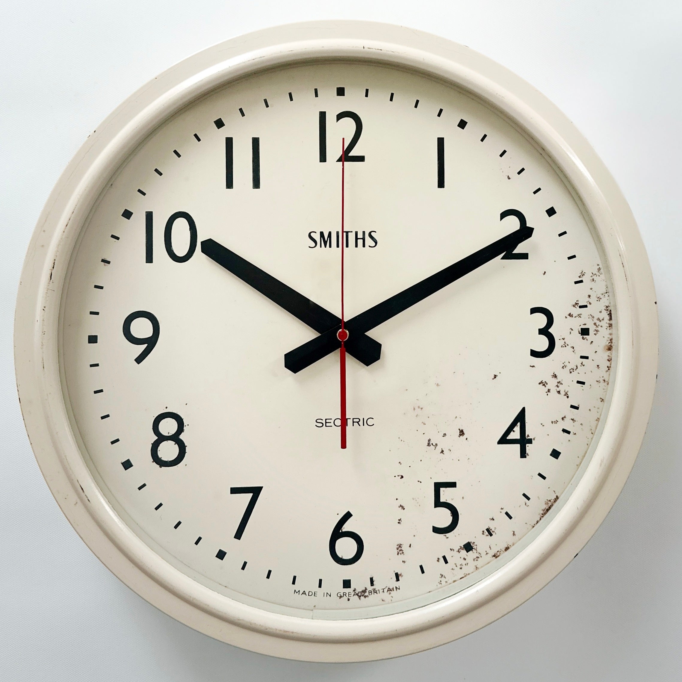 Vintage Smiths Sectric Station Battery Wall School Clock | Adelaide Clocks