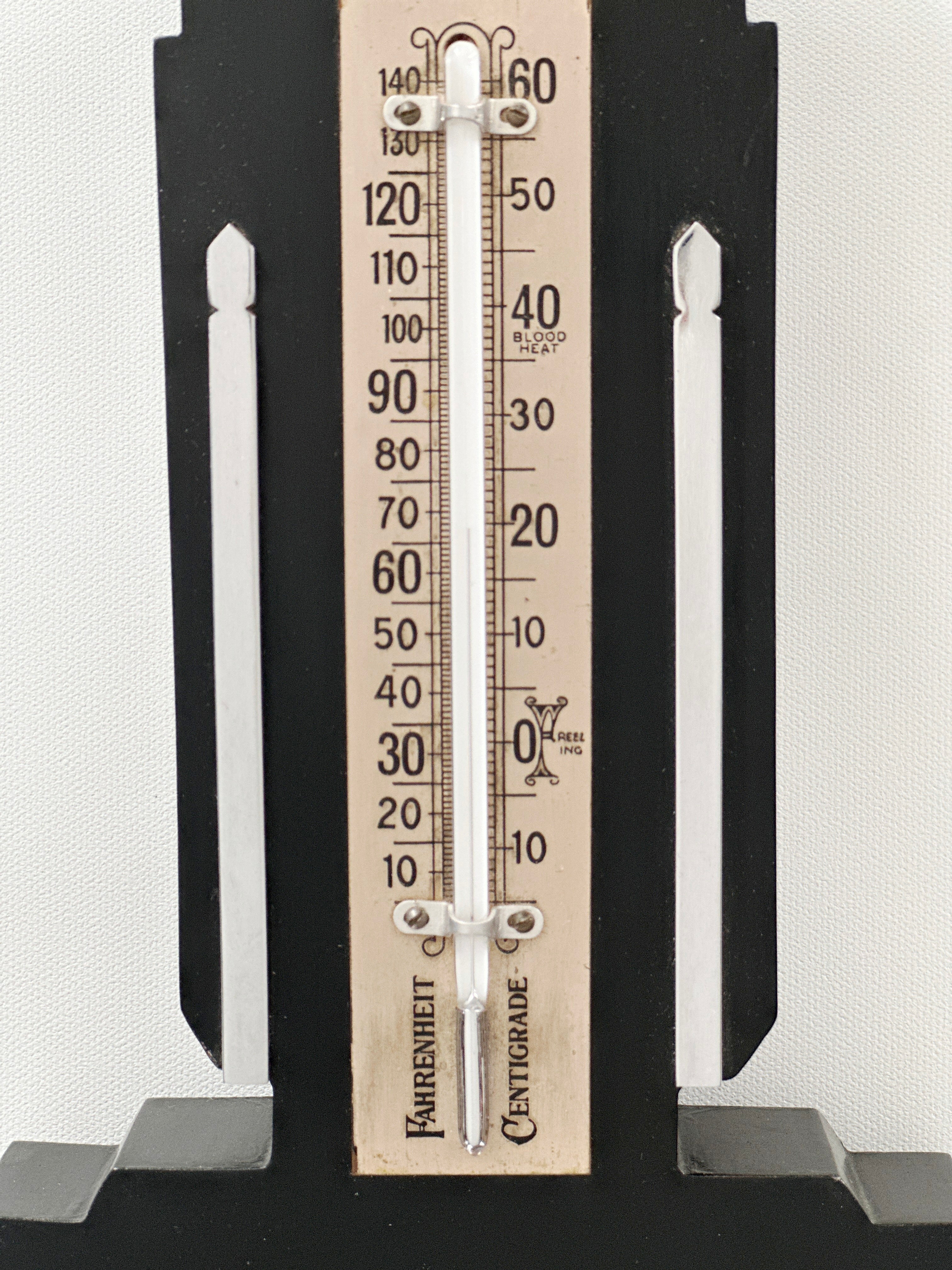 Original Art Deco 1950's T.A. REYNOLDS, SON Thermometer and Barometer | Adelaide Clocks