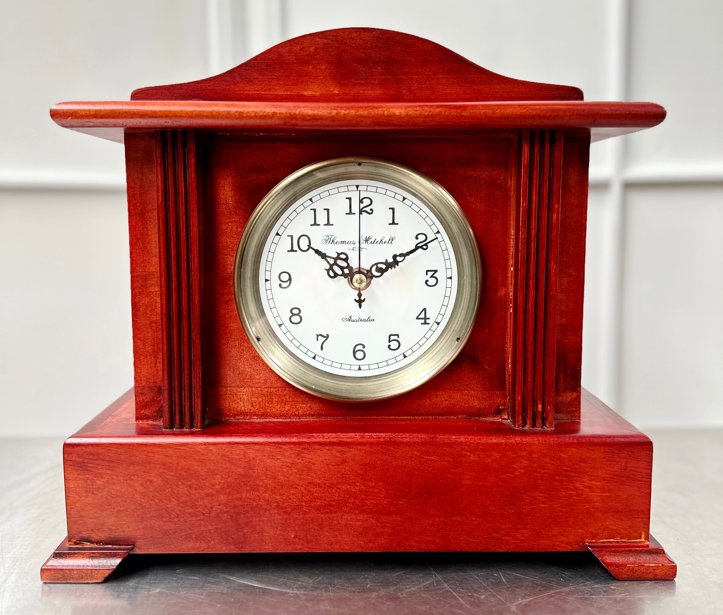 Vintage Australian Westminster Chime Battery Mantel Clock | Adelaide Clocks