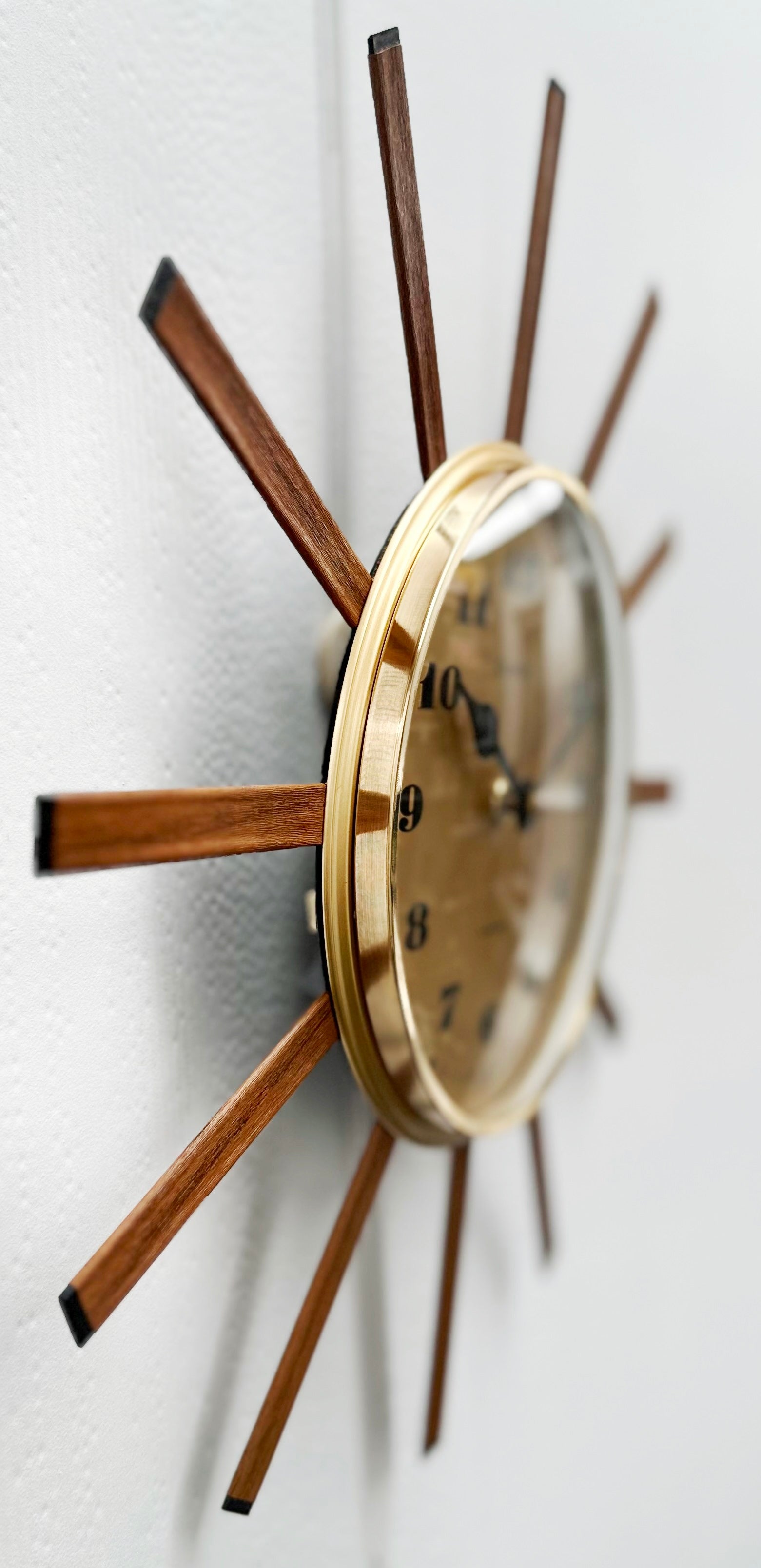 Vintage Starburst CHRONOS Electronic Quartz German Wall Clock | Adelaide Clocks