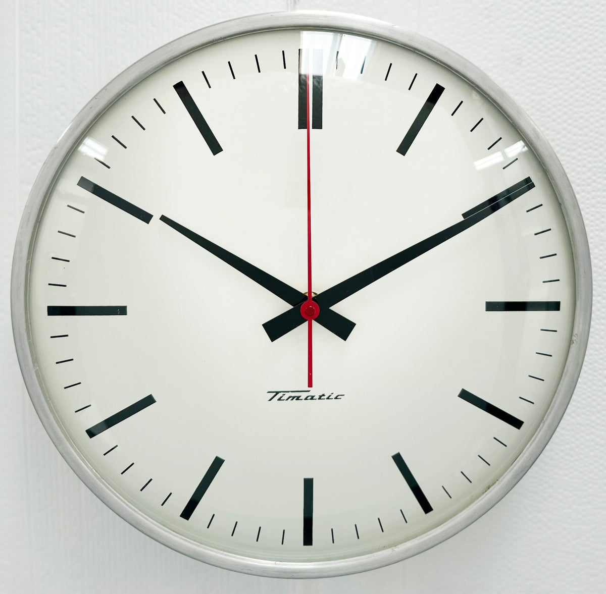 Timatic Clock Vintage TIMATIC Battery Station Wall School Clock | Adelaide Clocks
