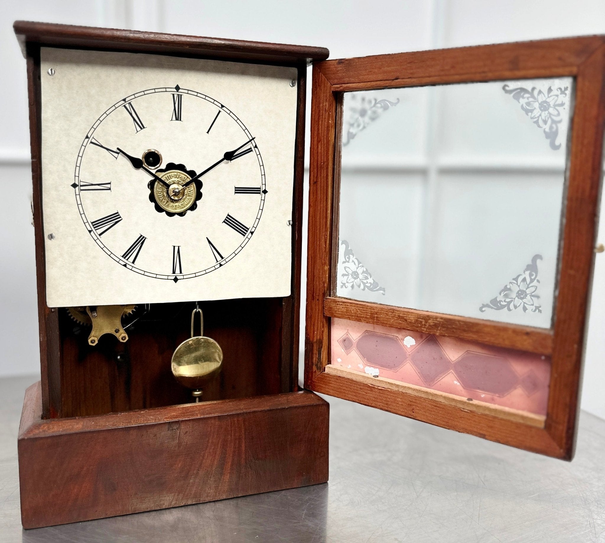 Antique Petite Alarm Mantel Clock | Adelaide Clocks