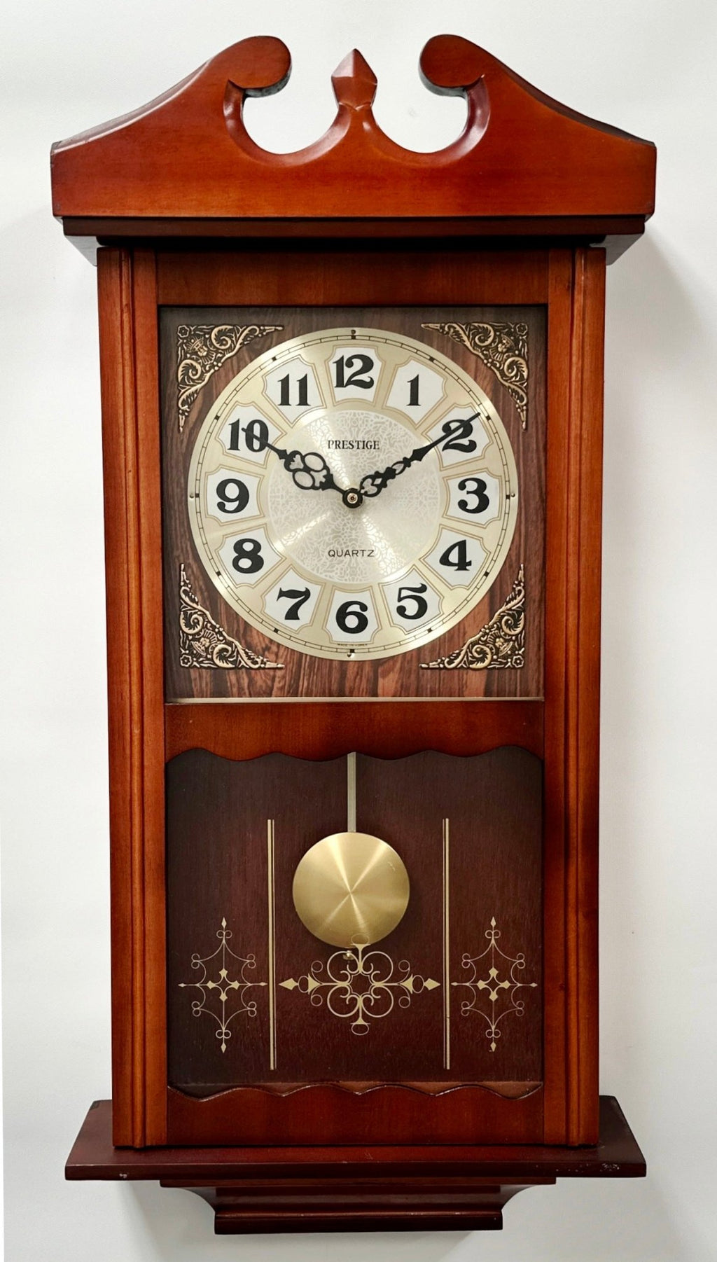 Vintage Prestige Westminster Battery Pendulum Wall Clock |  Adelaide Clocks