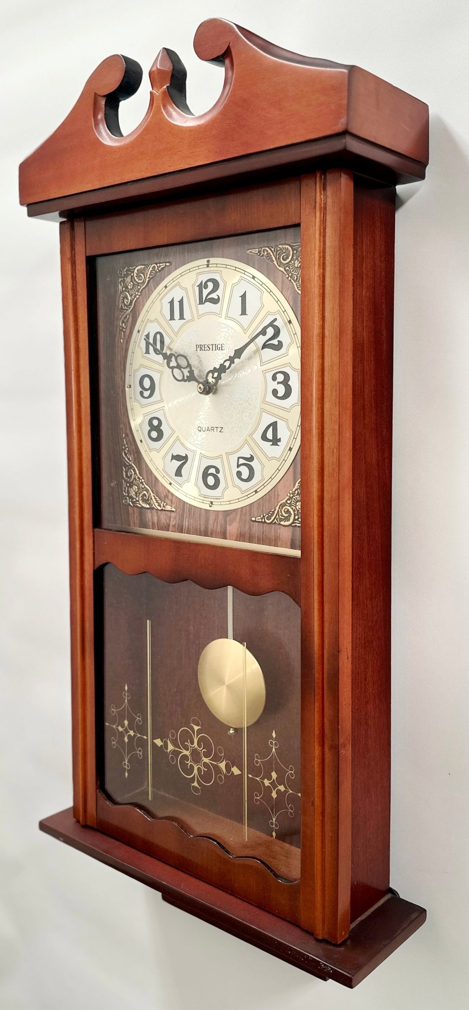 Vintage Prestige Westminster Battery Pendulum Wall Clock |  Adelaide Clocks