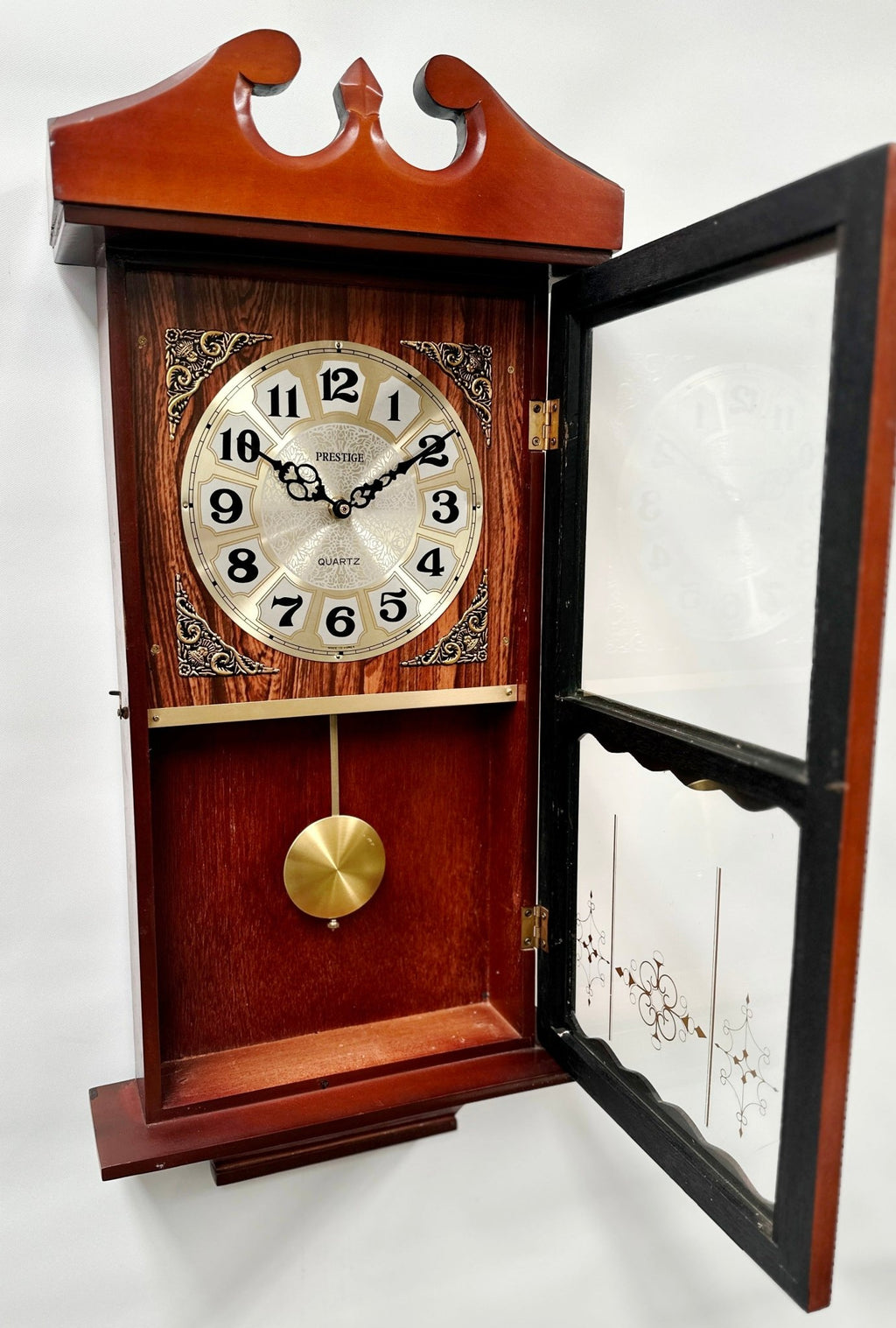 Vintage Prestige Westminster Battery Pendulum Wall Clock |  Adelaide Clocks