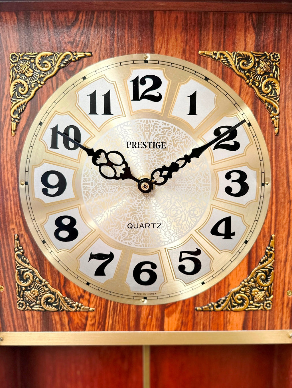 Vintage Prestige Westminster Battery Pendulum Wall Clock |  Adelaide Clocks