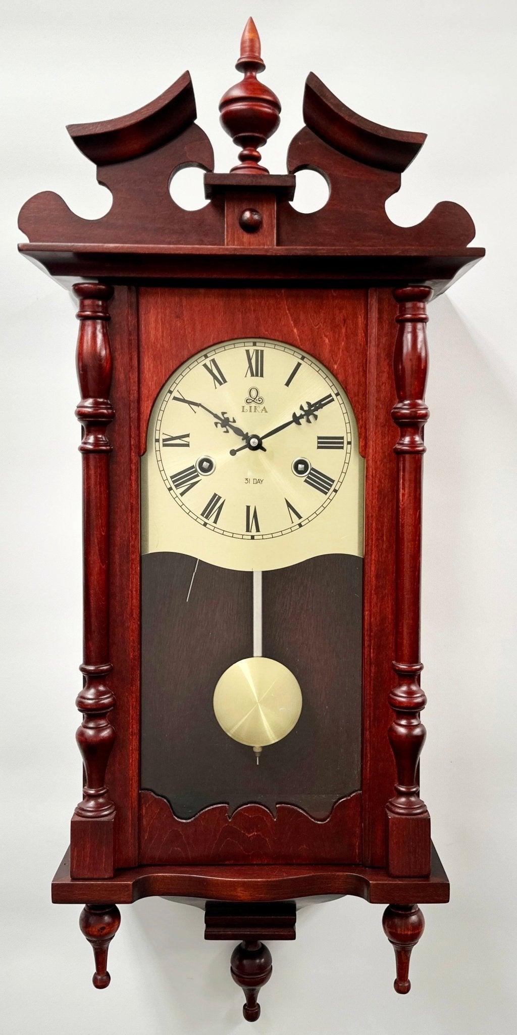 Vintage LIKA 31x Day Hammer Strike Wall Clock | Adelaide Clocks