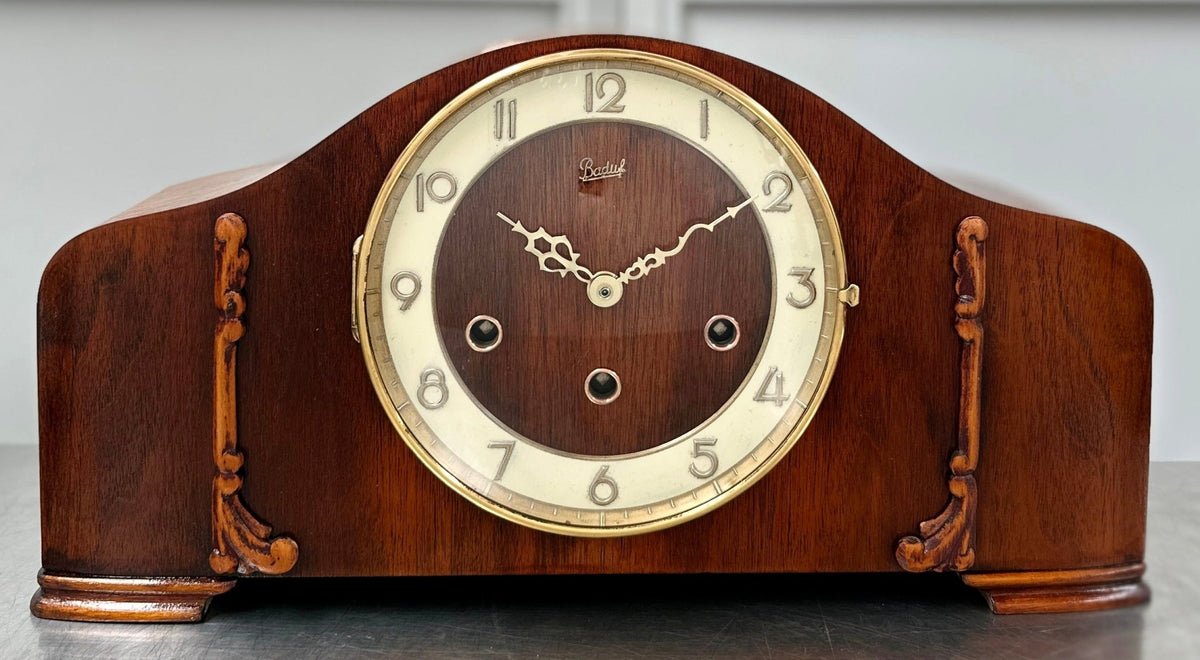 Vintage German Baduf Quartz Mantel Clock | Adelaide Clocks