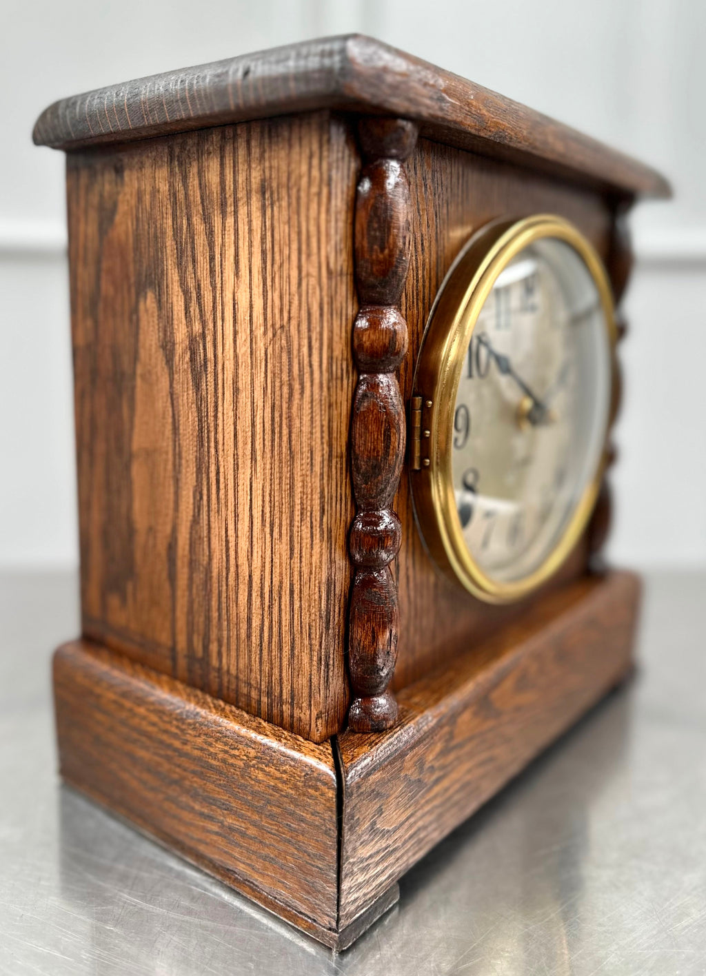 Antique Sessions Battery Mantel Clock | Adelaide Clocks
