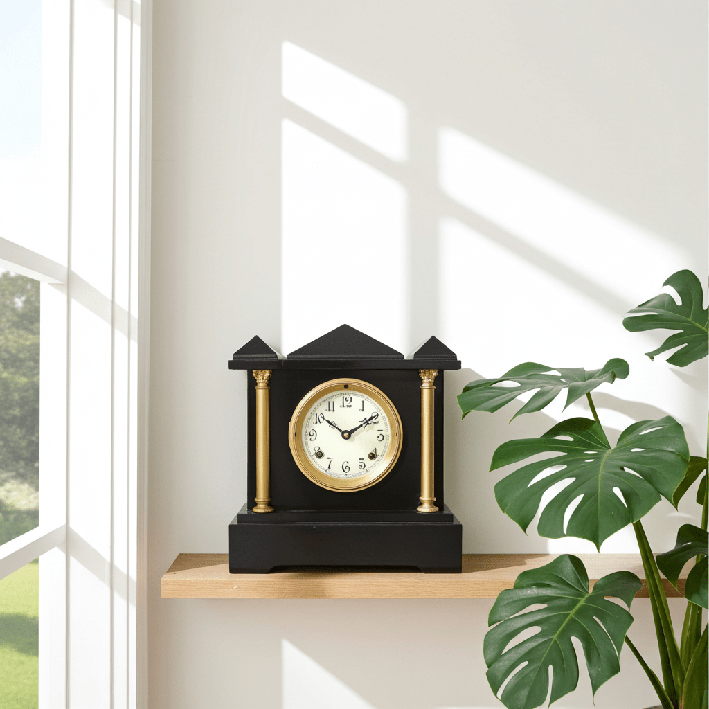 Antique Cast Iron NEW HAVEN U.S.A Mantel Clock | Adelaide Clocks